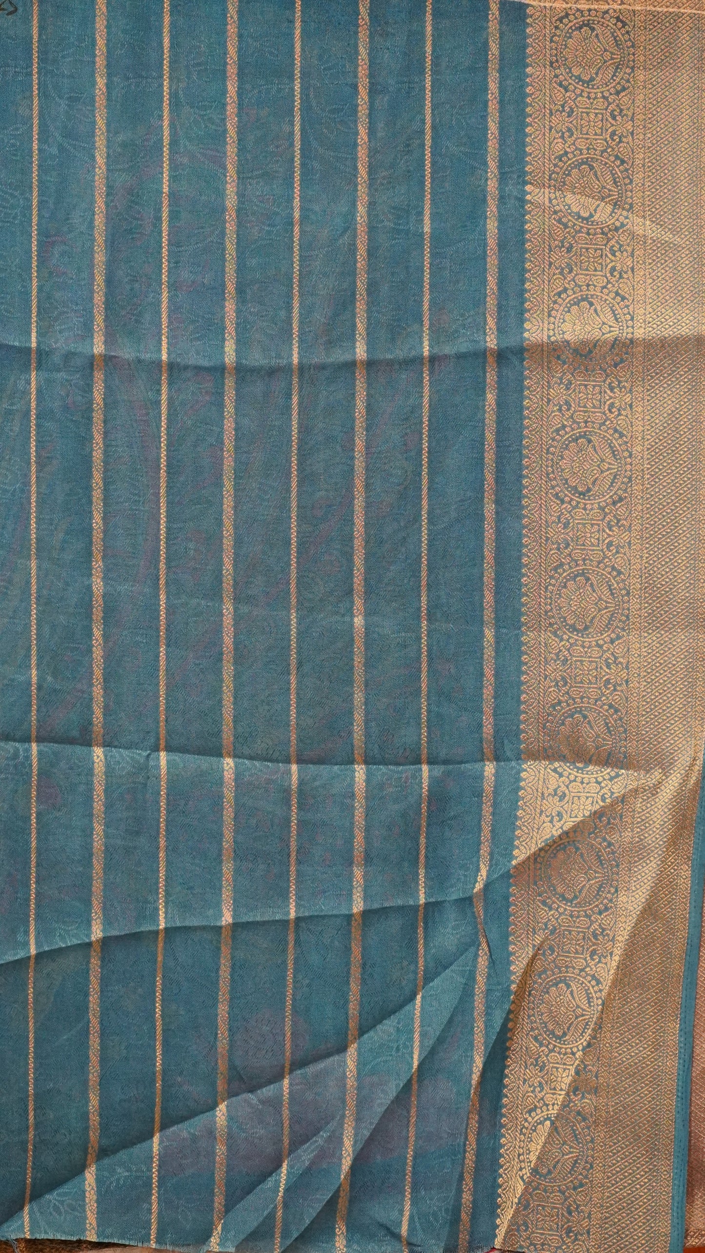 Art Mysore Silk Saree Blue to Grey