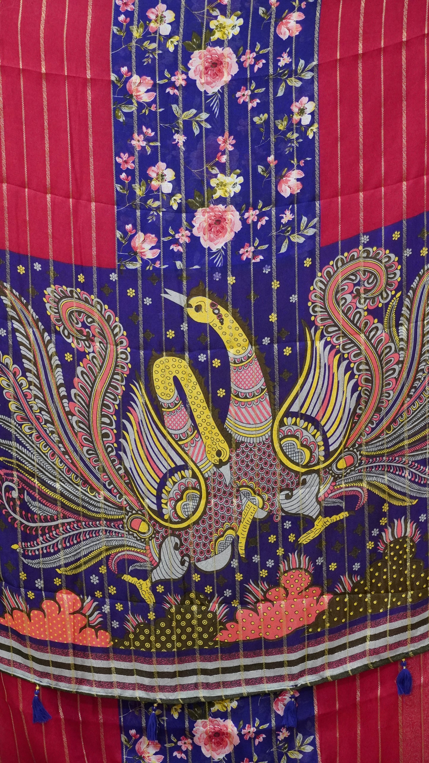 Art Mysore Silk Saree Pink to Purple