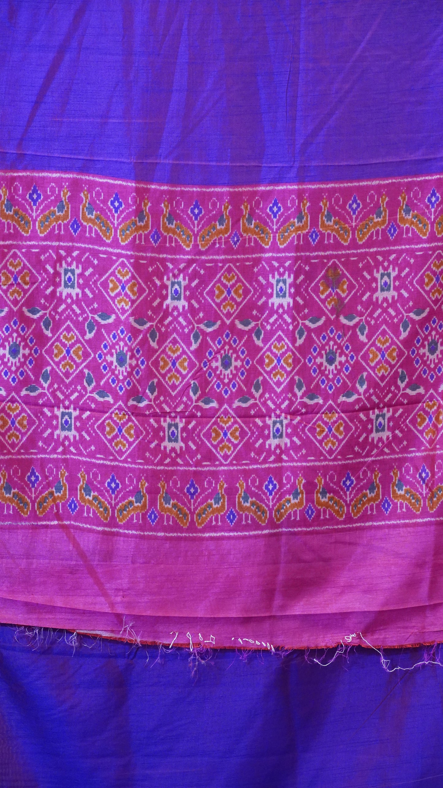 Semi Pattola Saree Violet to Pink