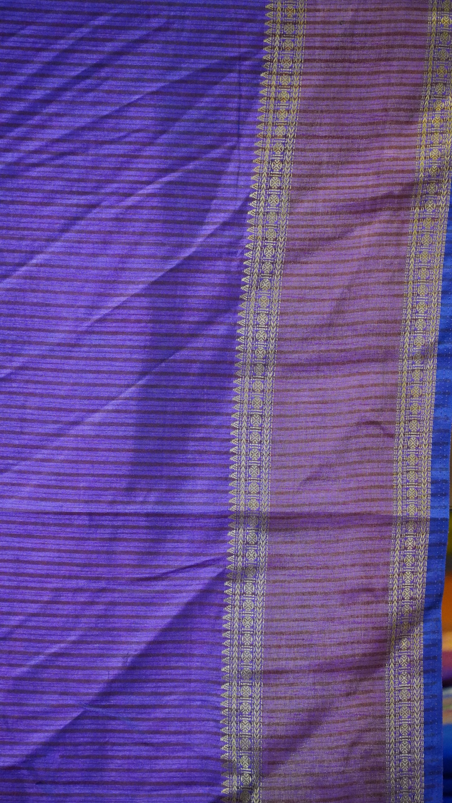 Semi Pattola Saree Blue
