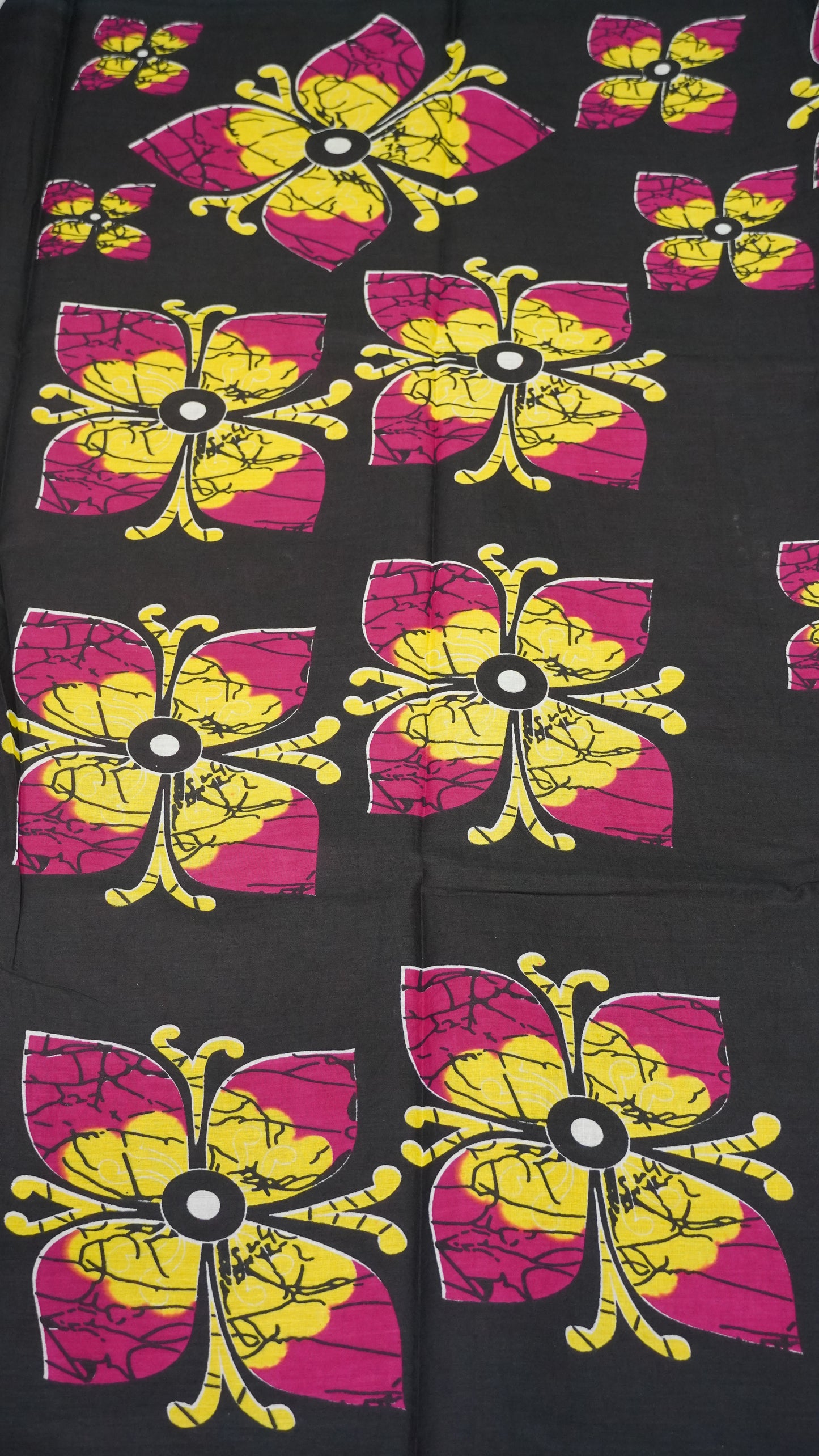 Mul Mul Cotton Saree Black to Yellow