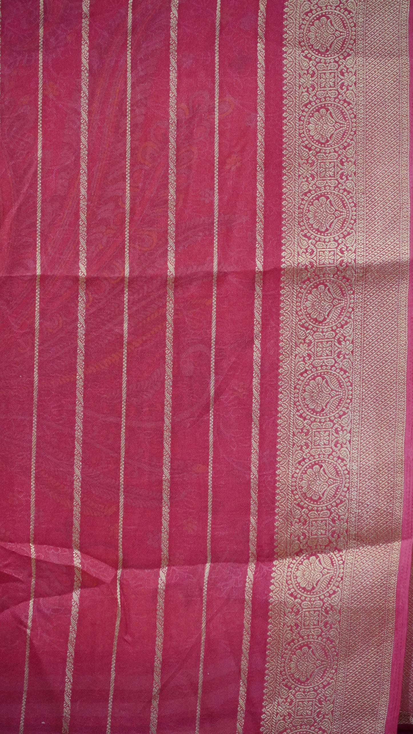 Art Mysore Silk Saree White To Pink