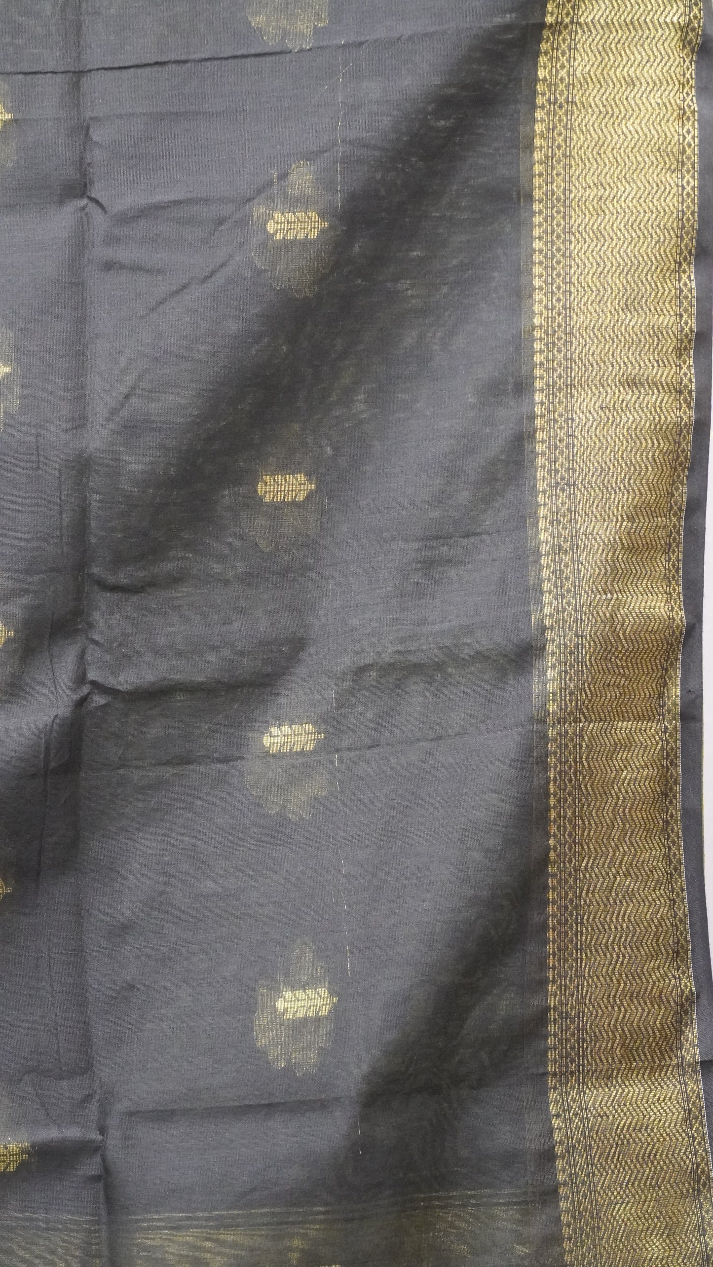 Maheswari Cotton Saree Butterfly Print- Green
