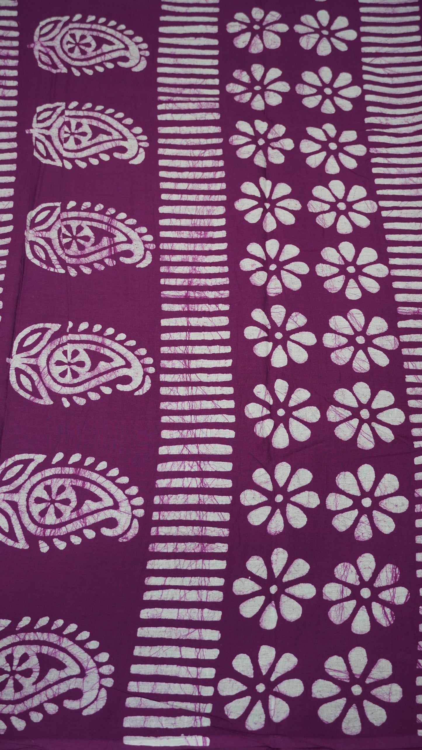 Mul Mul Cotton Saree Purple