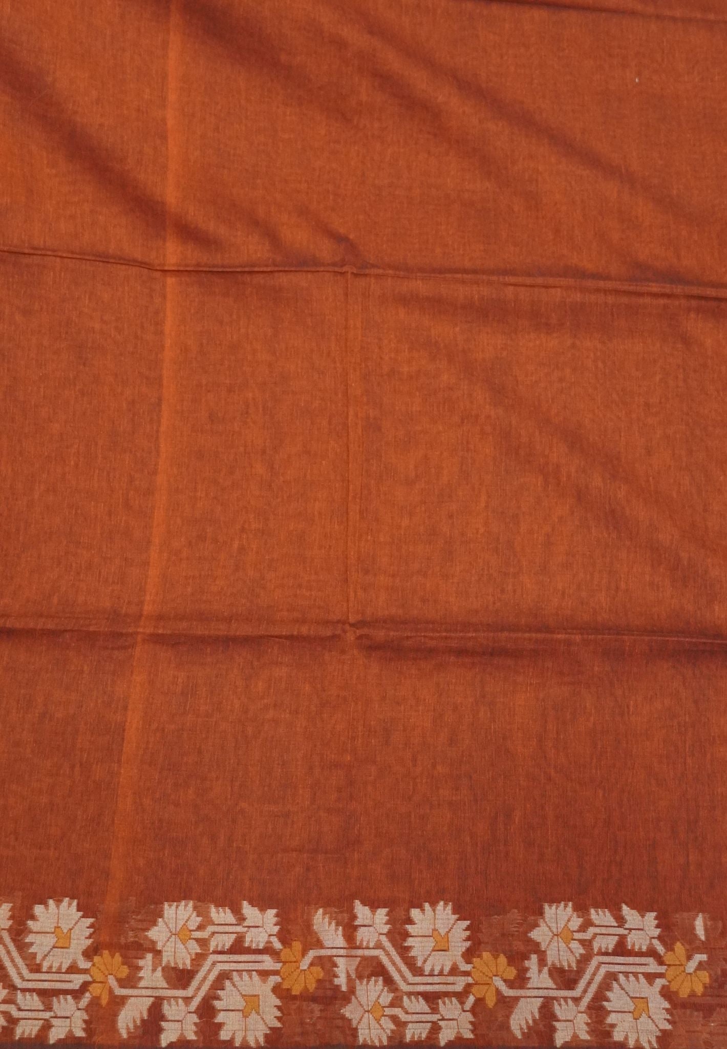Handloom Cotton Saree-Honey Paithani Border