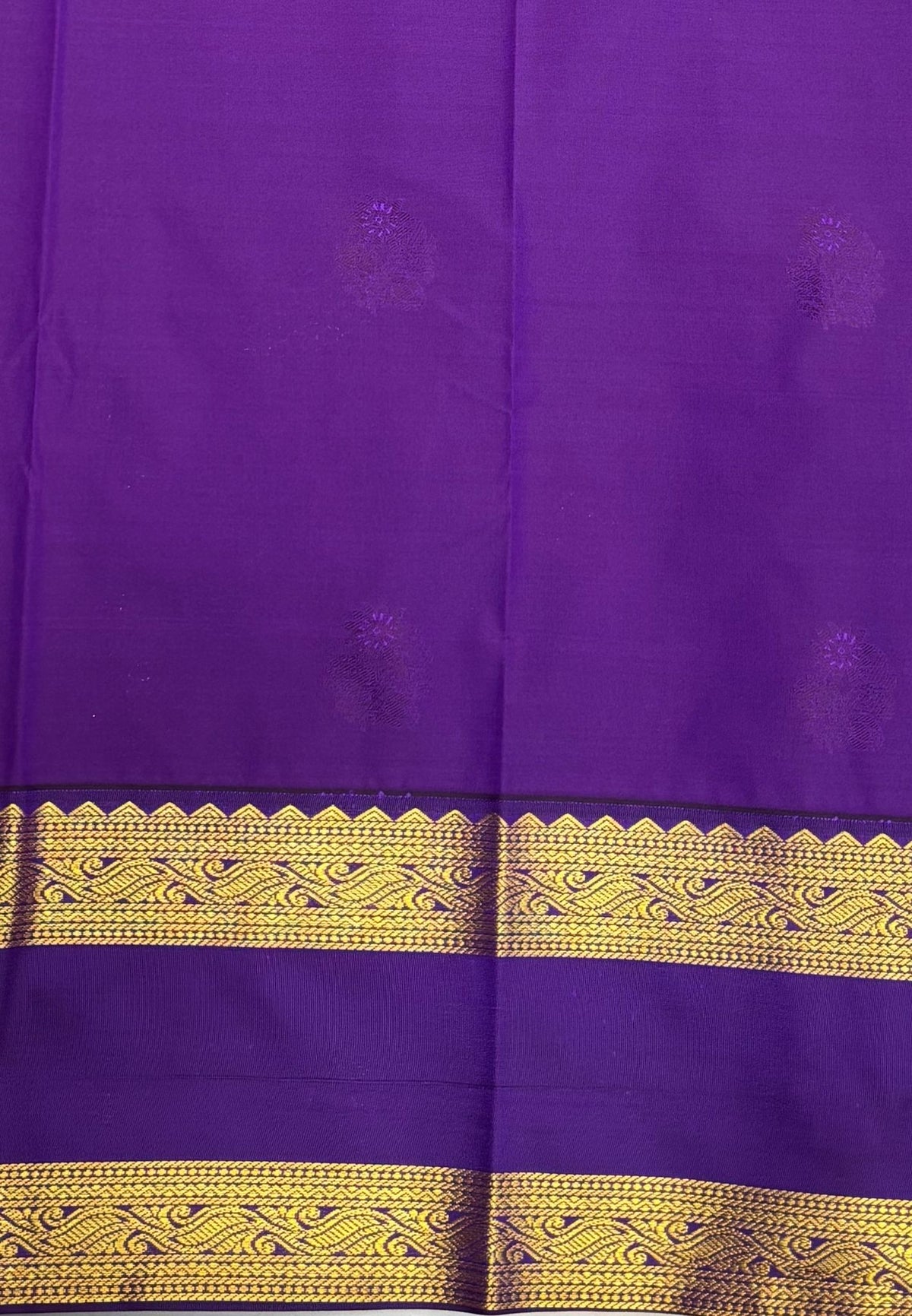 Budget Kanchipuram Saree-Chilli Red with Contrast Border