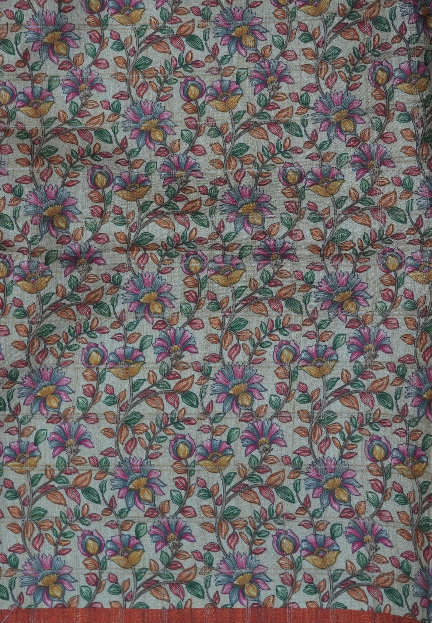 Semi Tussar Saree-Honey