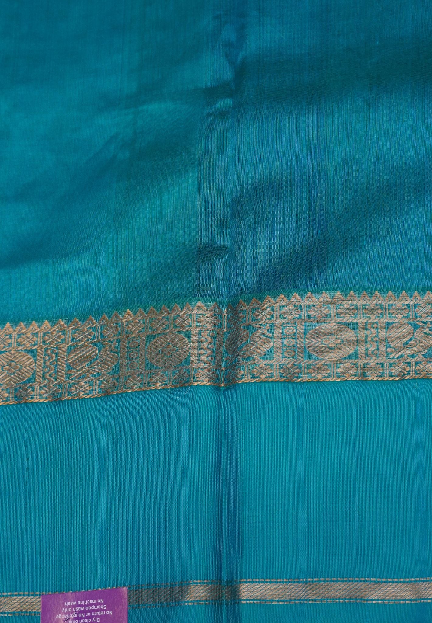 Pure Silk Cotton Saree – Royal Blue With Vintage Annapakshi Border