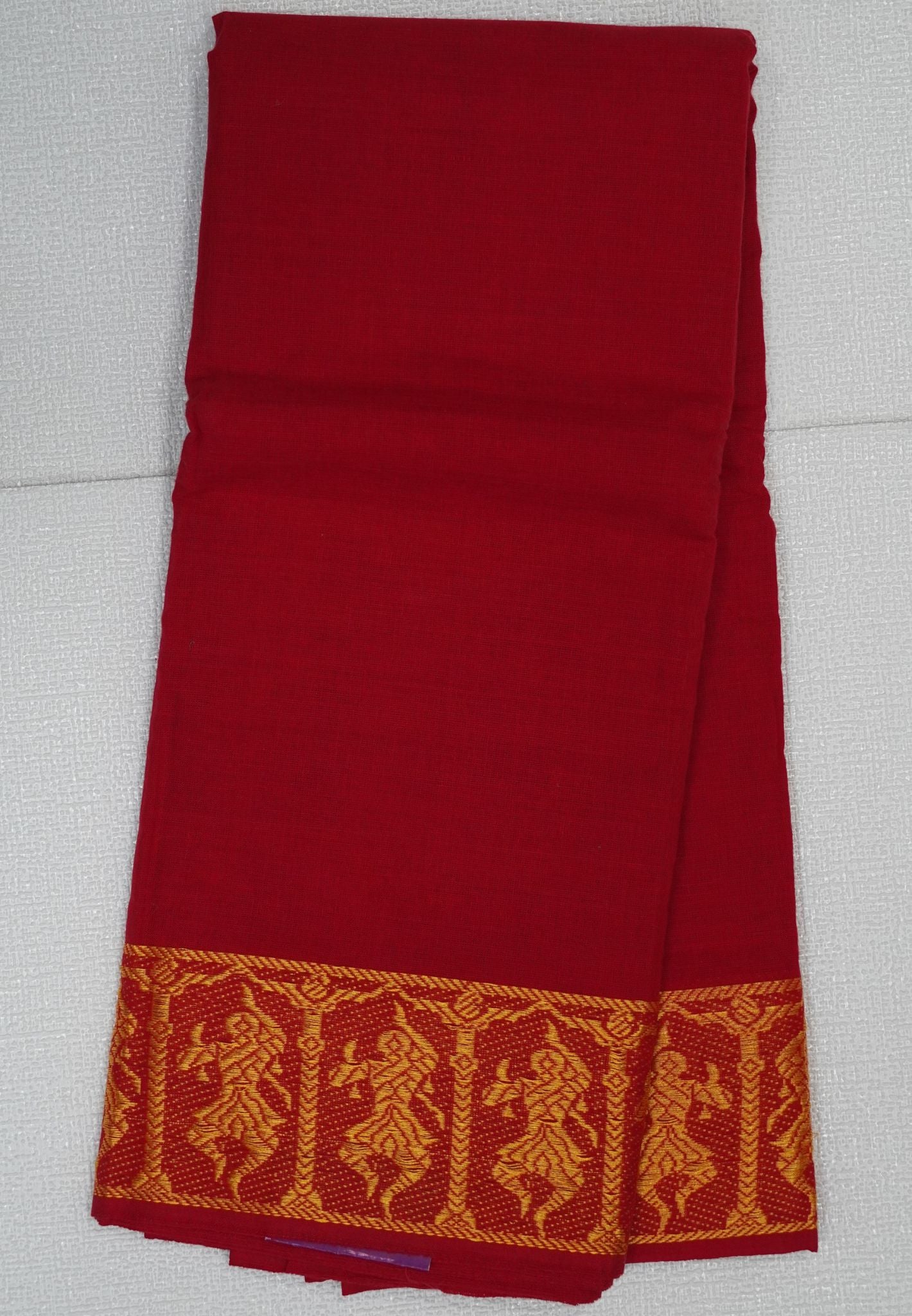 Cotton Dance Saree-Red