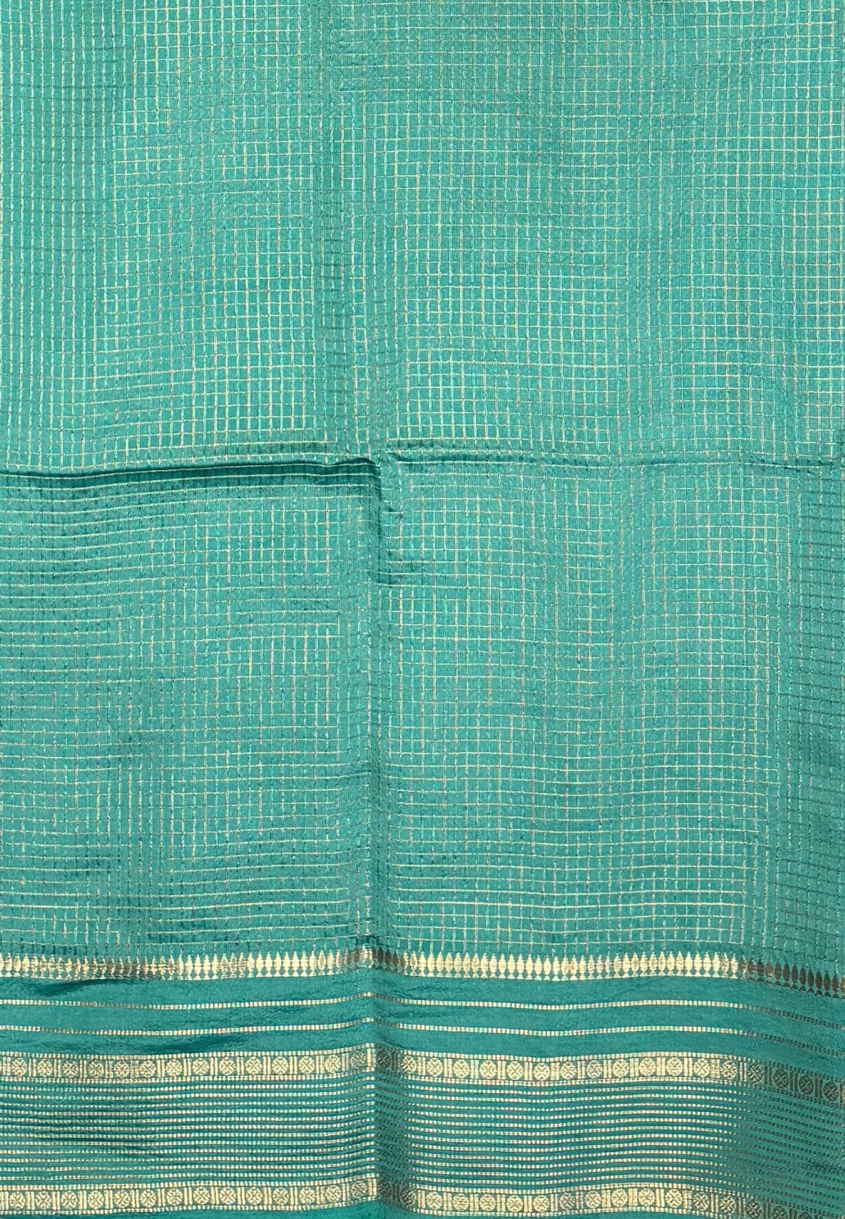 Mulberry Silk Saree-Purple In Striped Zari With Contrast Border
