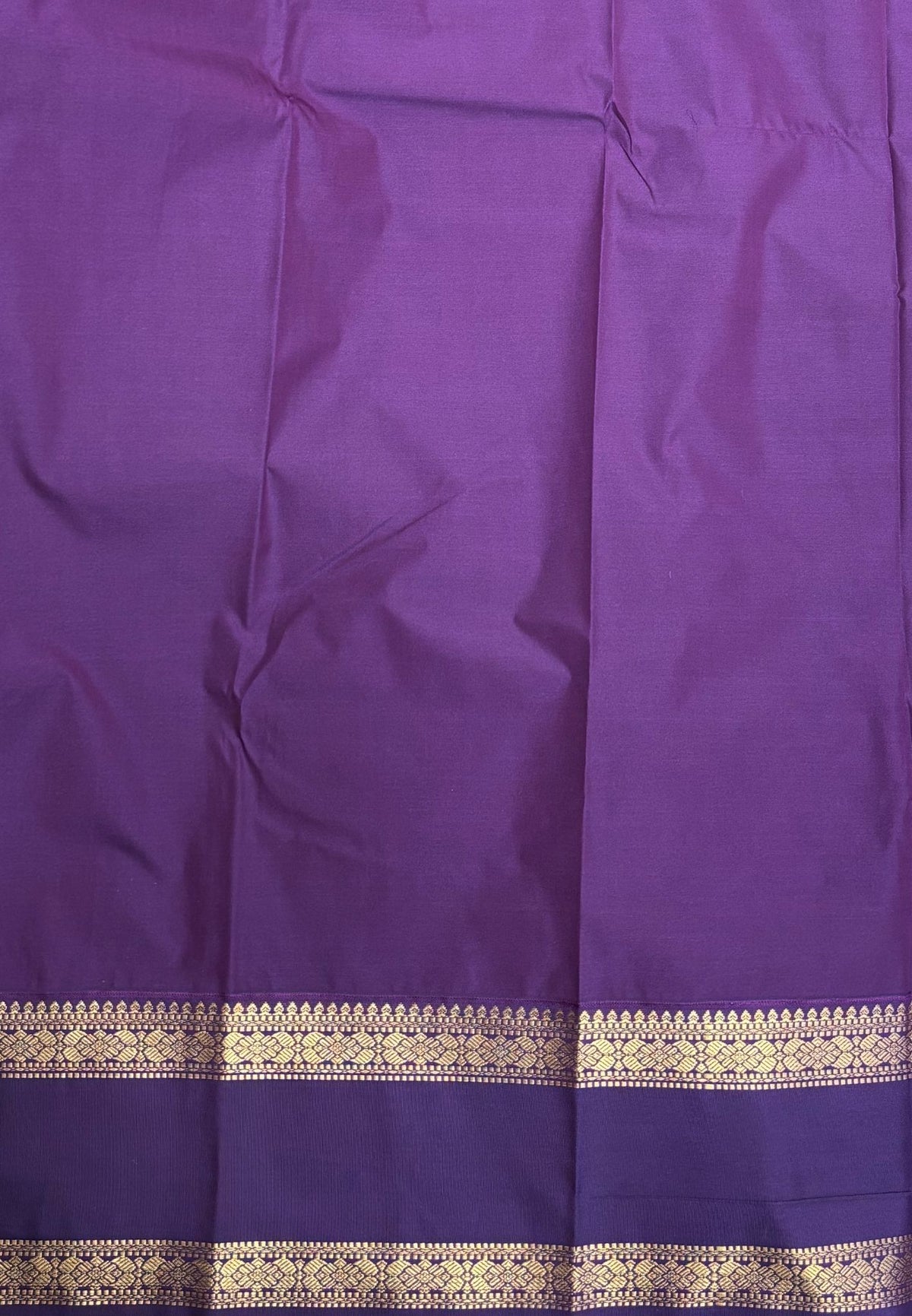 Budget Kanchipuram Saree-Yellow with Contrast Border