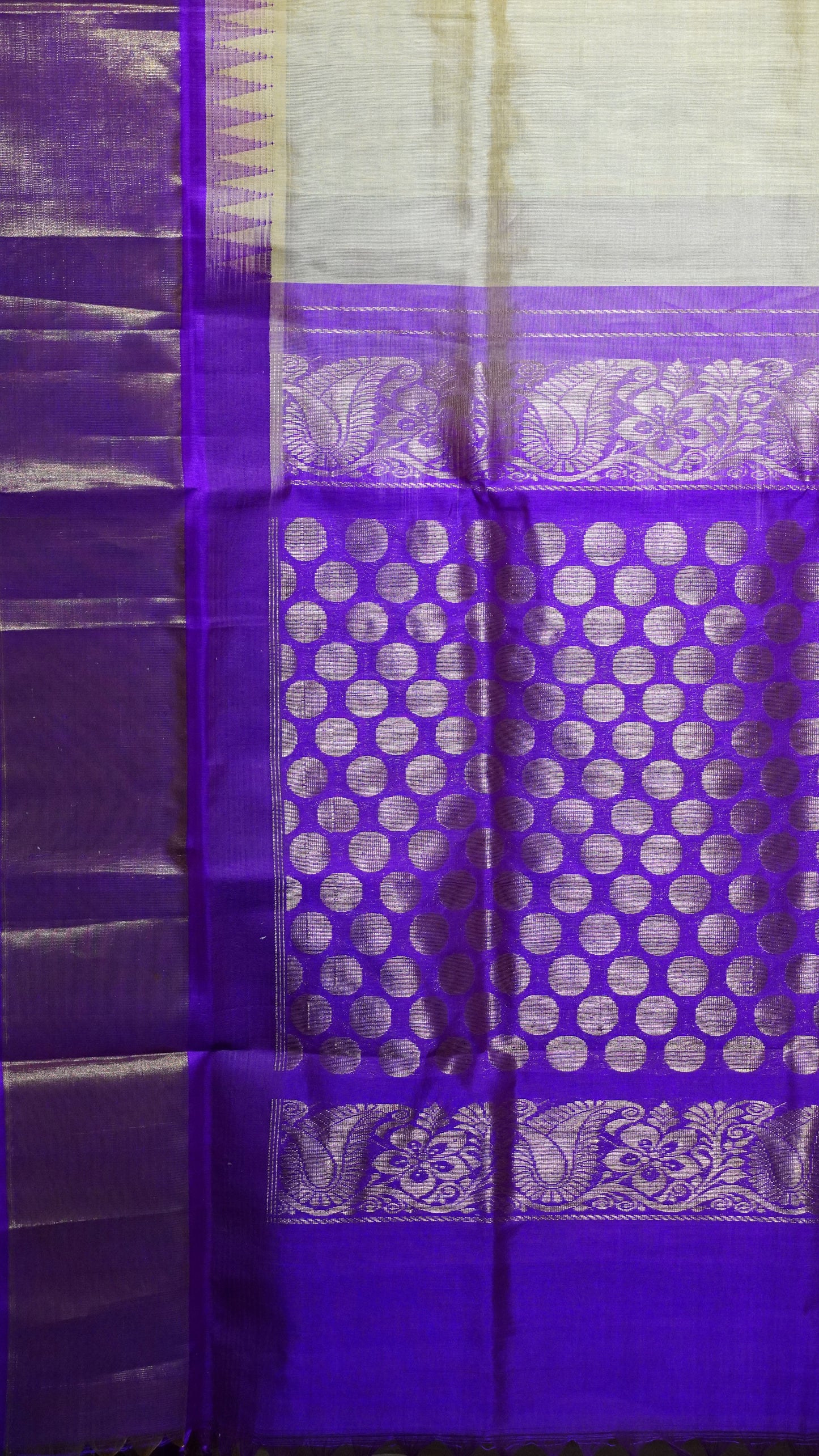 Silk Cotton Saree Kadhi Beige