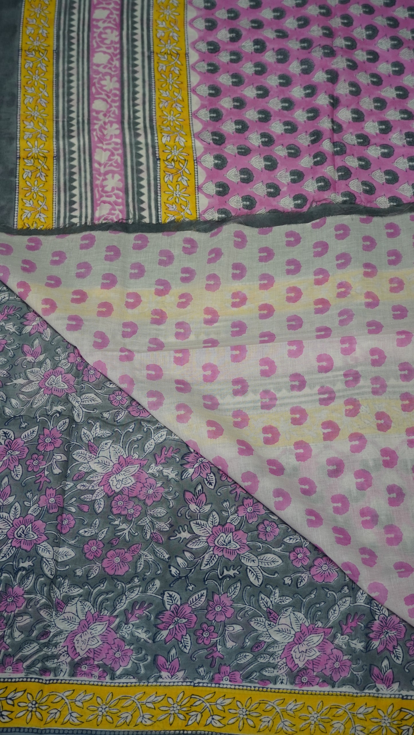 Mul Mul Cotton Saree Floral