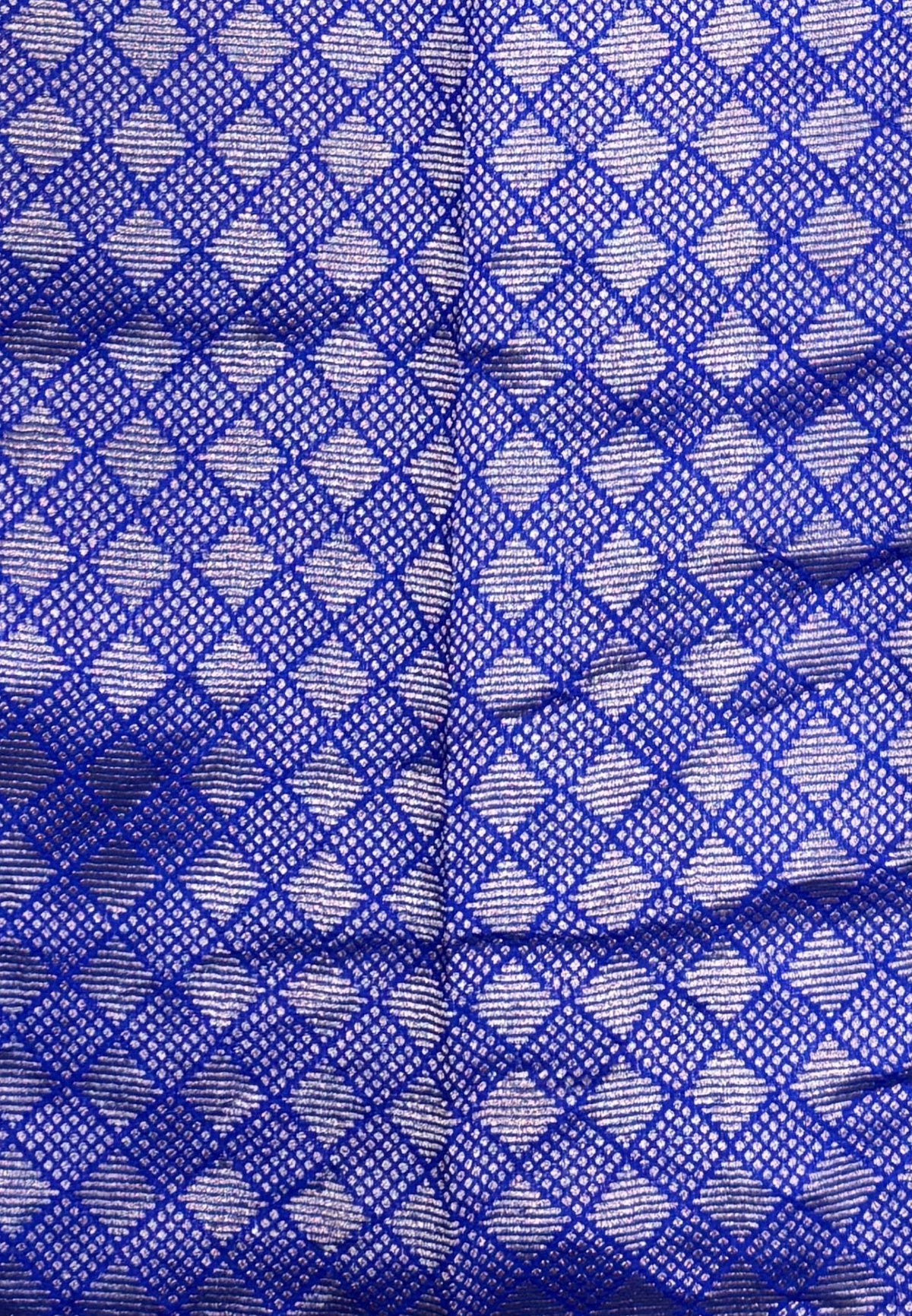 Pure Organza Tussar Saree-Blue In Paisley Leaf Vairaoosi Zari Border With Partly Pallu