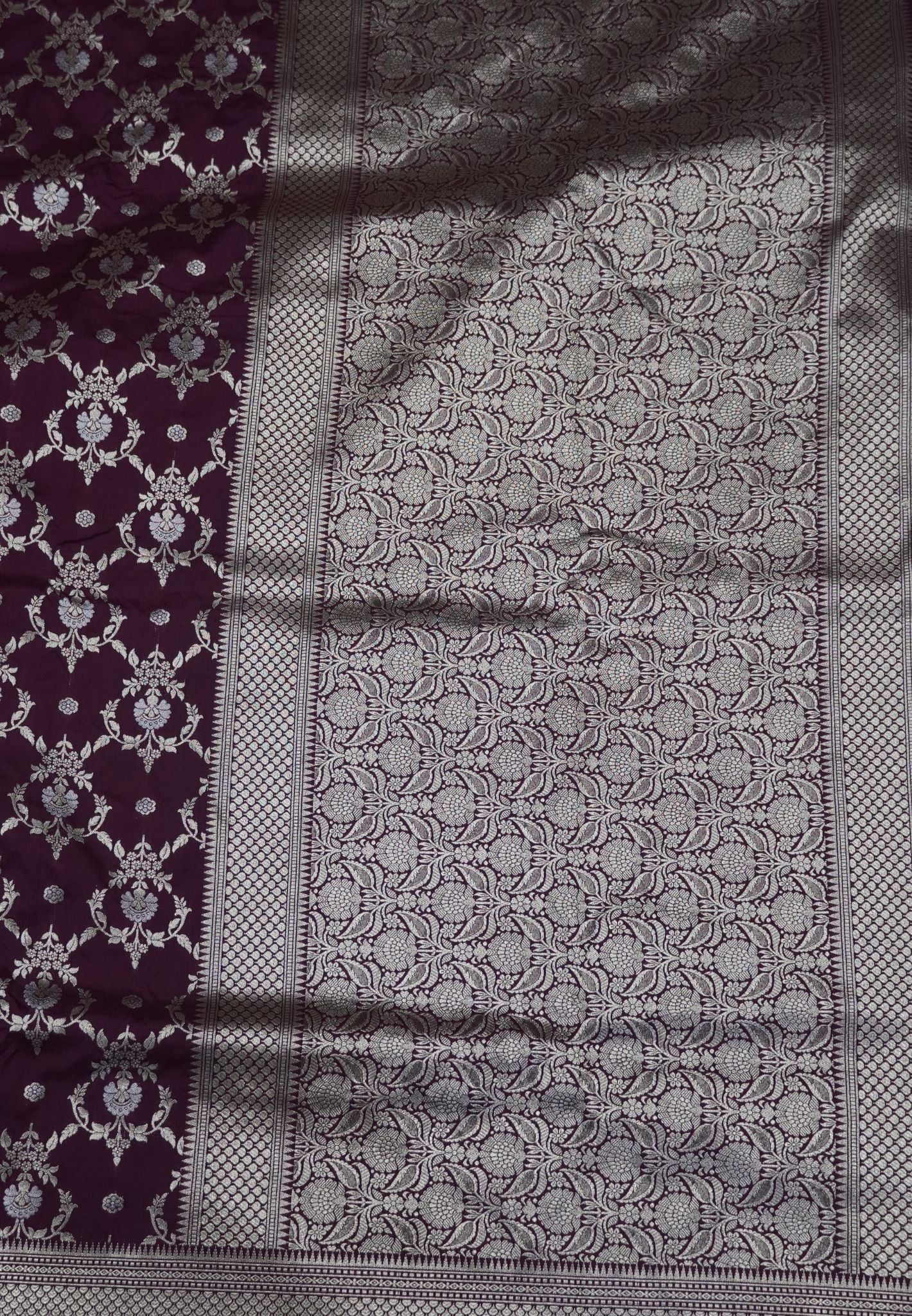 Banarasi Saree - Wine
