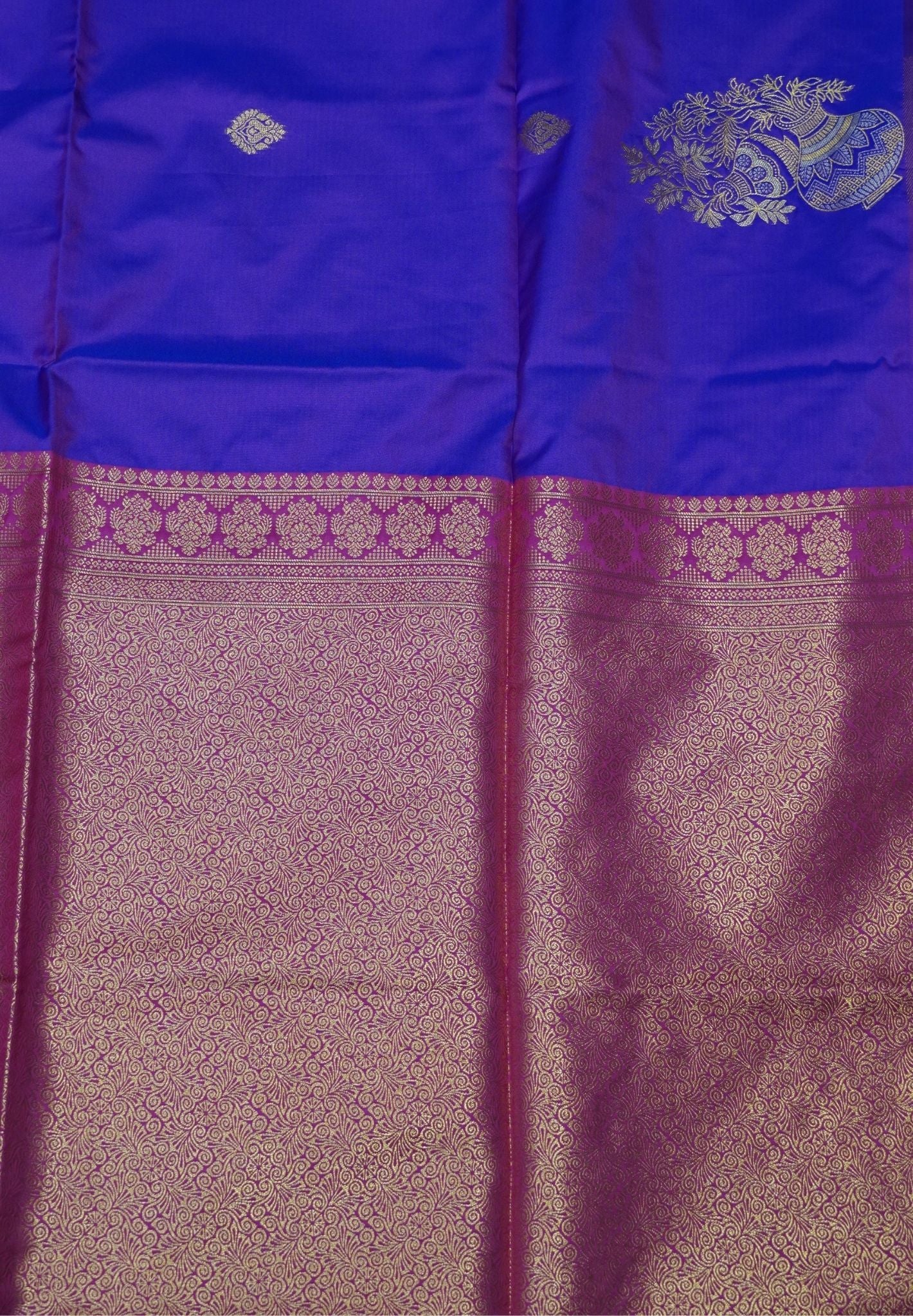 Semi Silk Saree-Purple