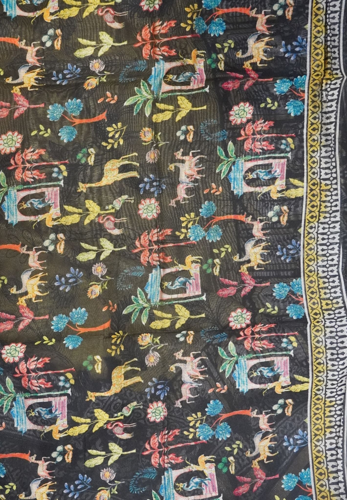 Malai Cotton Saree - Mustard
