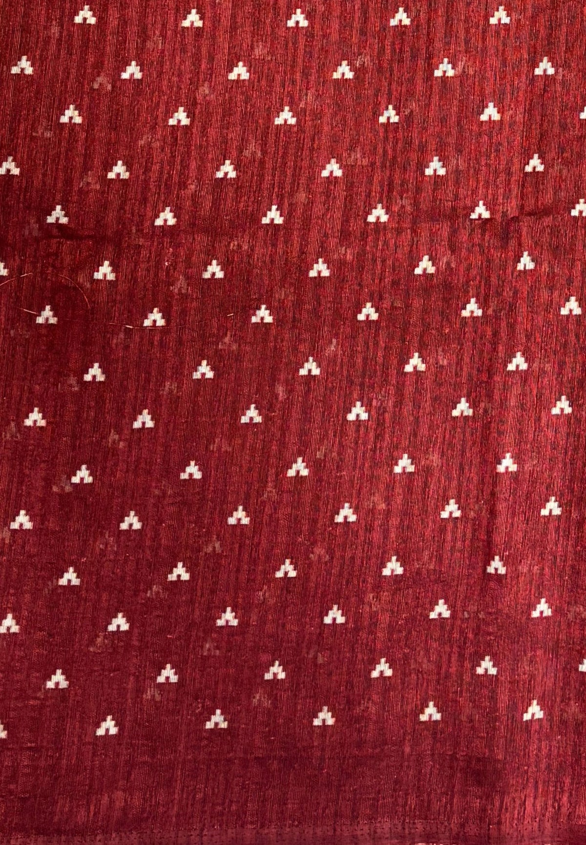Jute Tussar Saree-Mustard In Patola Print Border