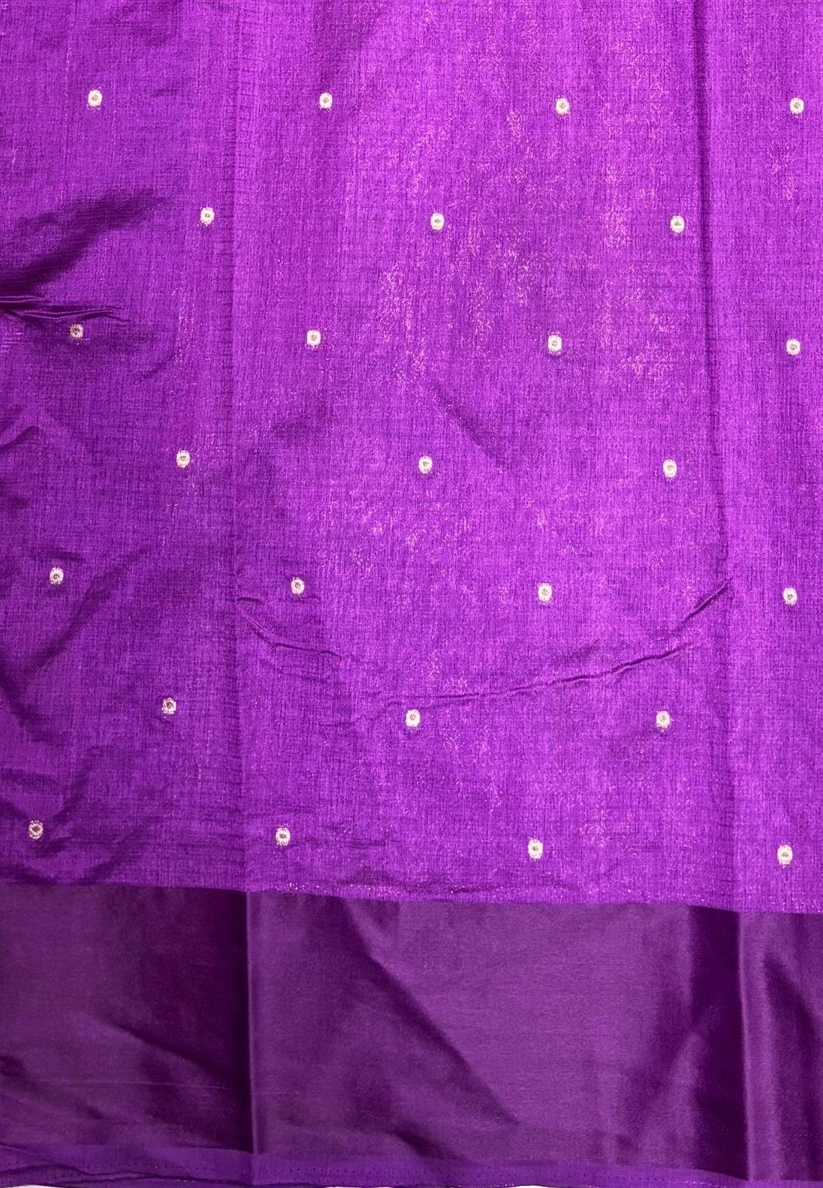 Art Silk Kota Saree-Purple In Geometric Zari Brocade Border