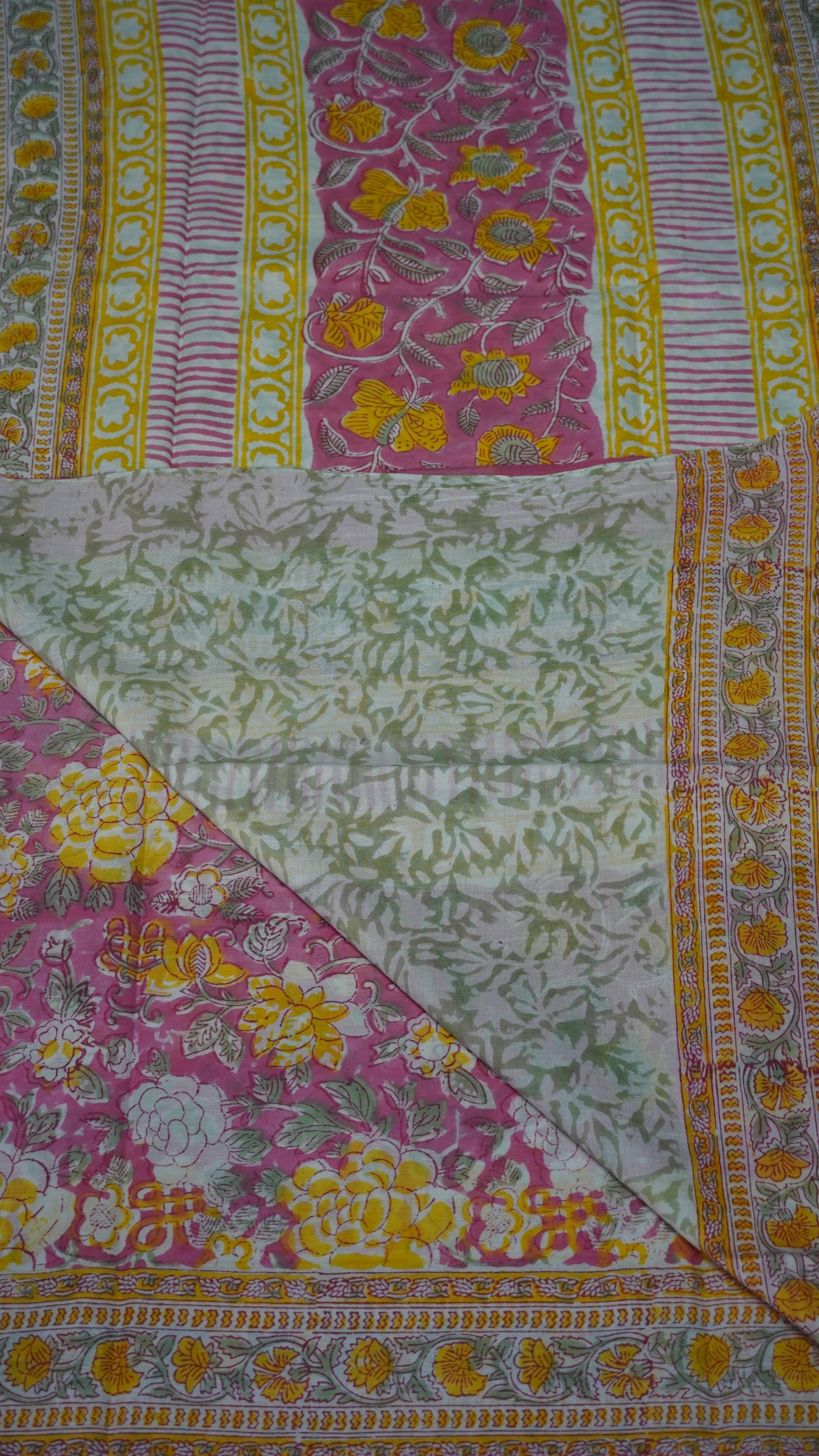 Mul Mul Cotton Saree Floral