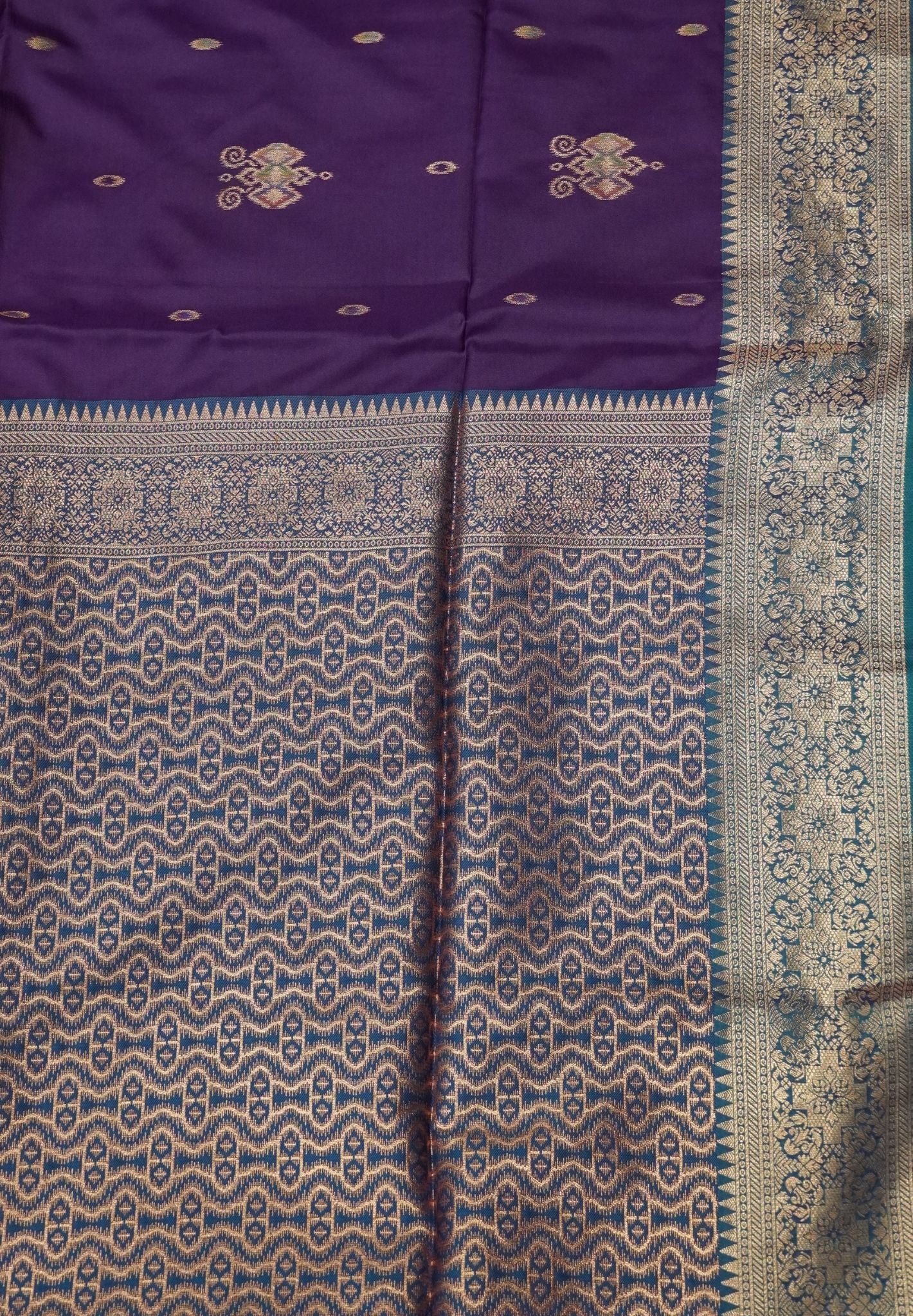 Semi Silk Saree-Wine