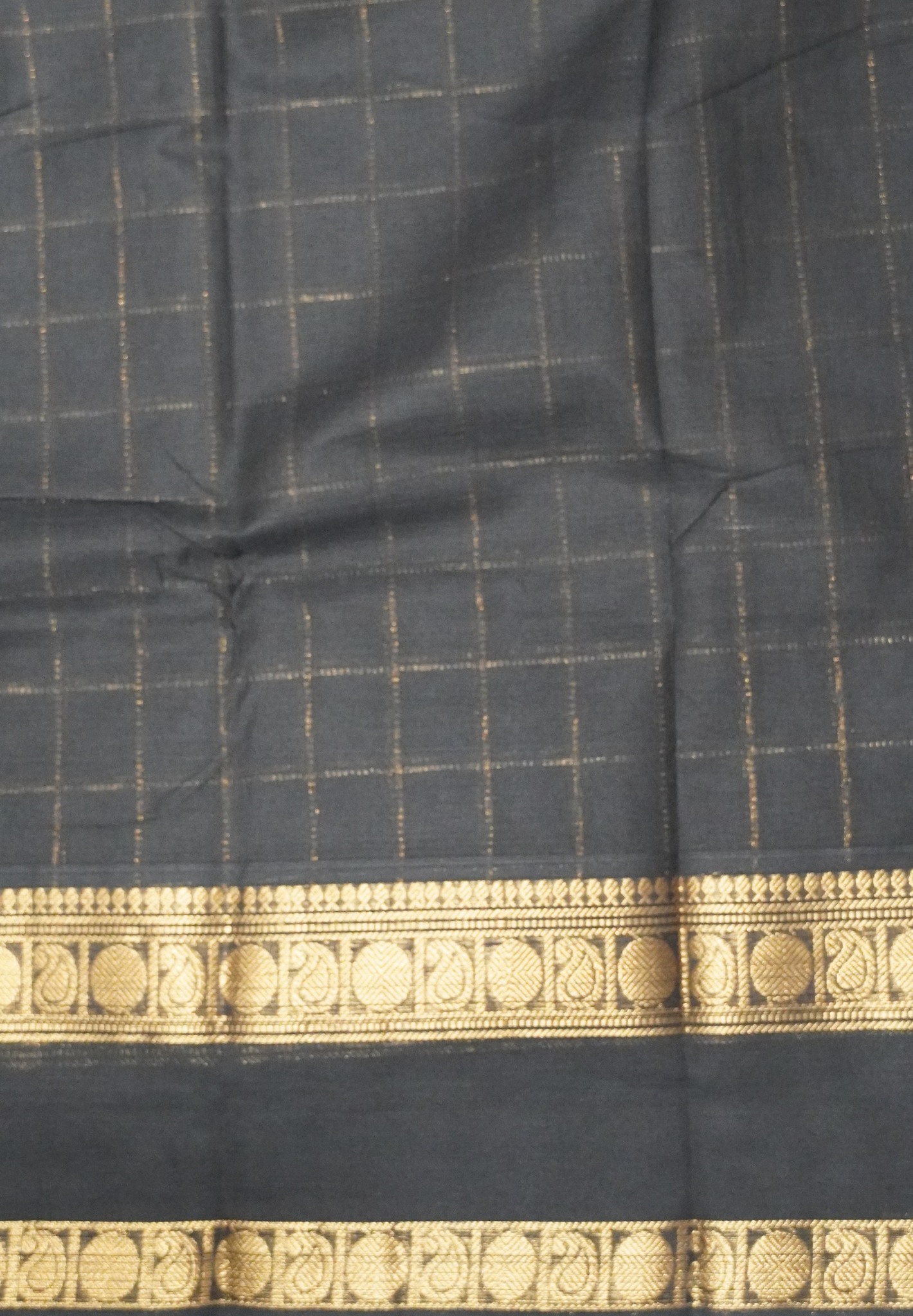 Chettinadu Cotton Saree-Black
