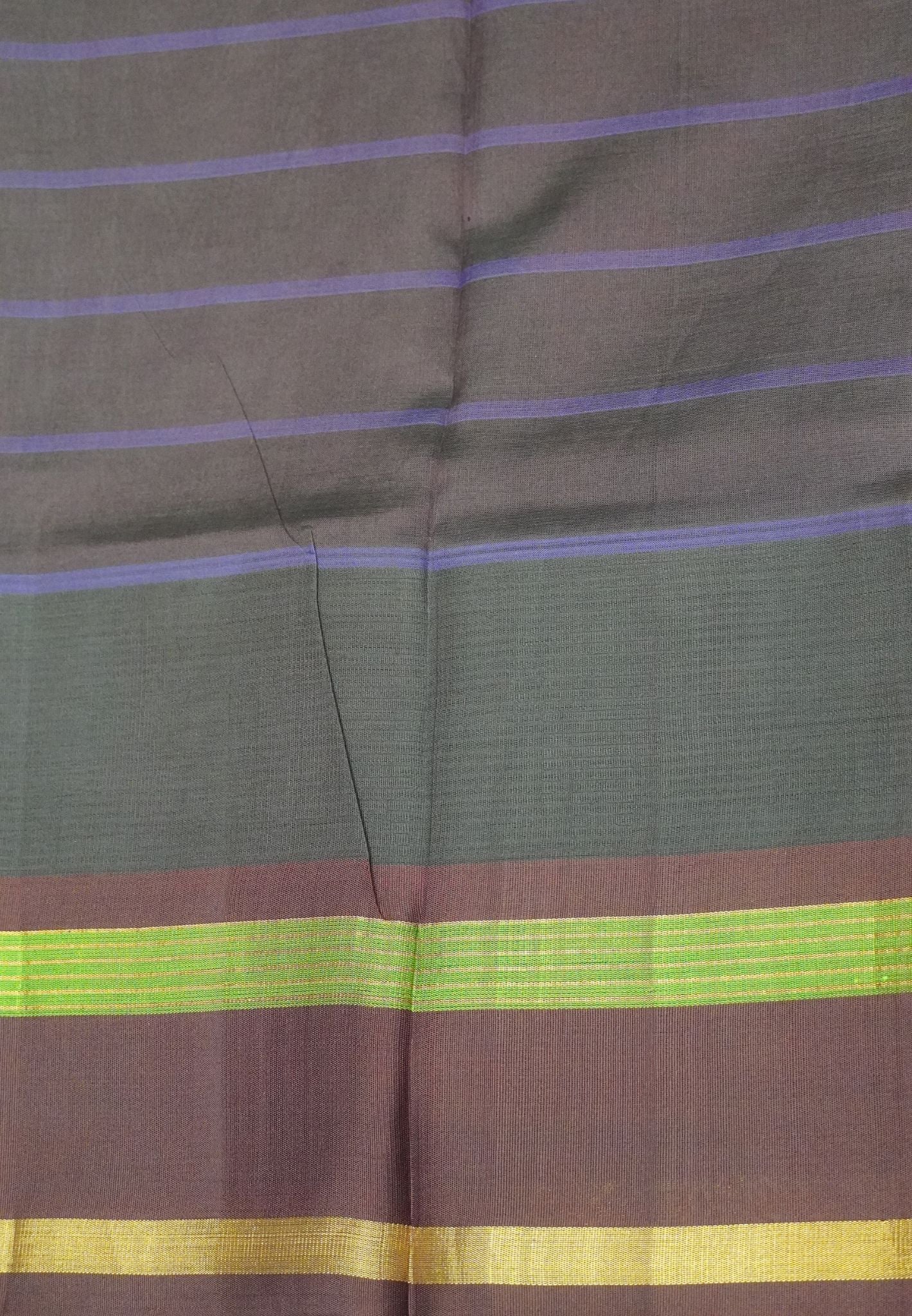 Pure Silk Cotton Saree-Orange