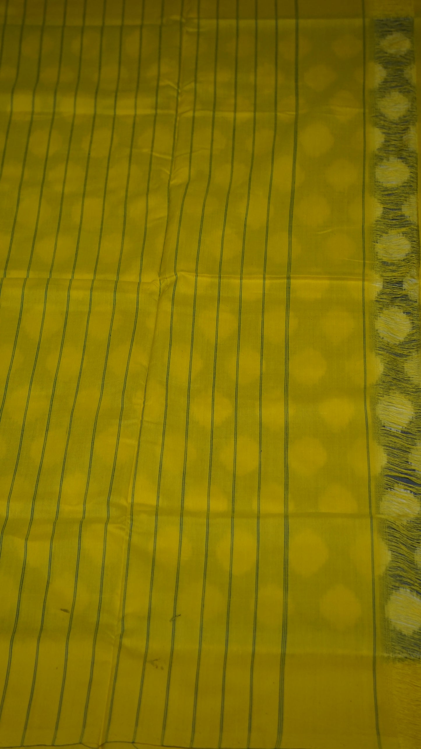 Pochampally Cotton double Ikkat Saree Light Blue - Yellow