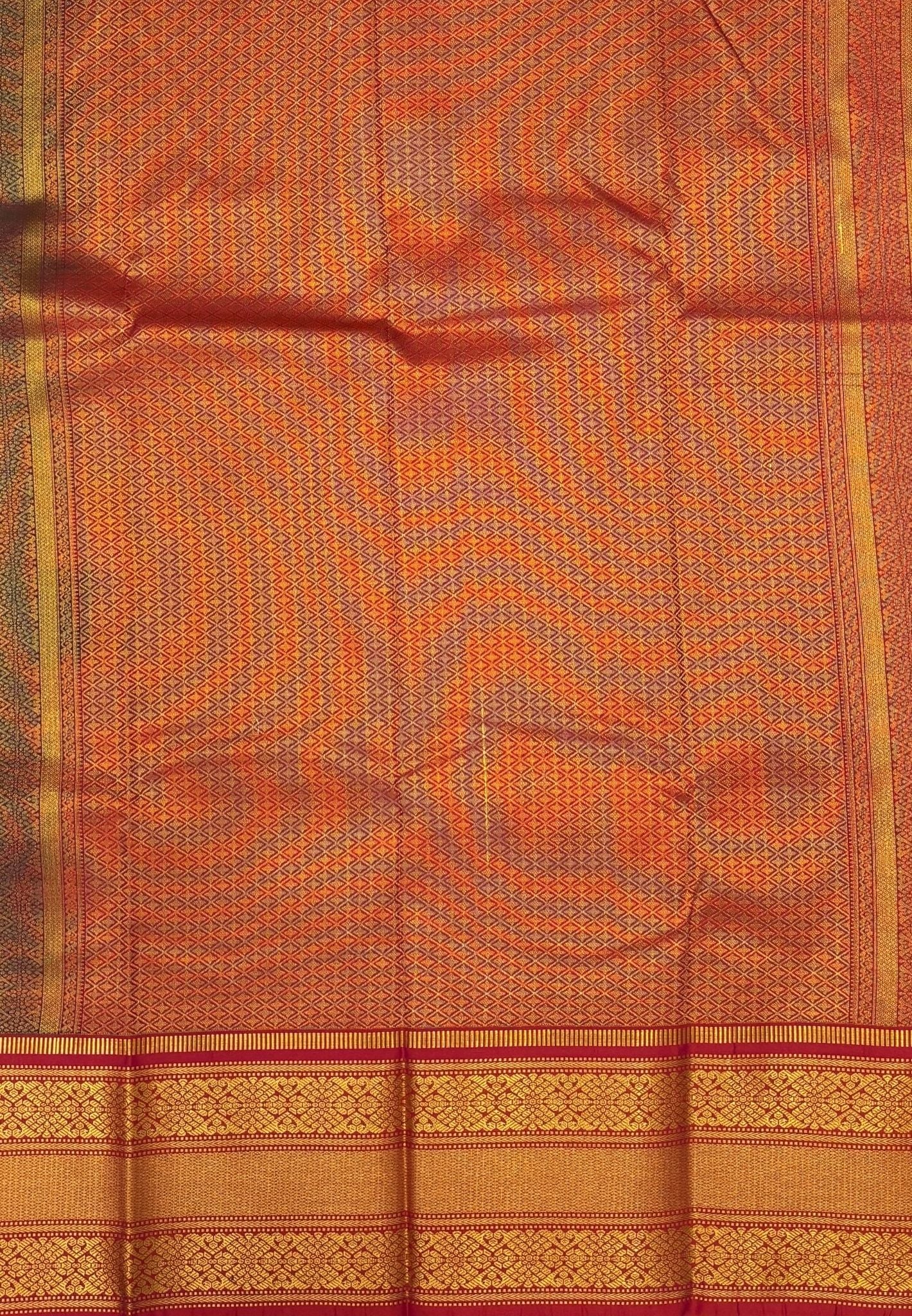 Budget Kanchipuram Saree-Ramar Green