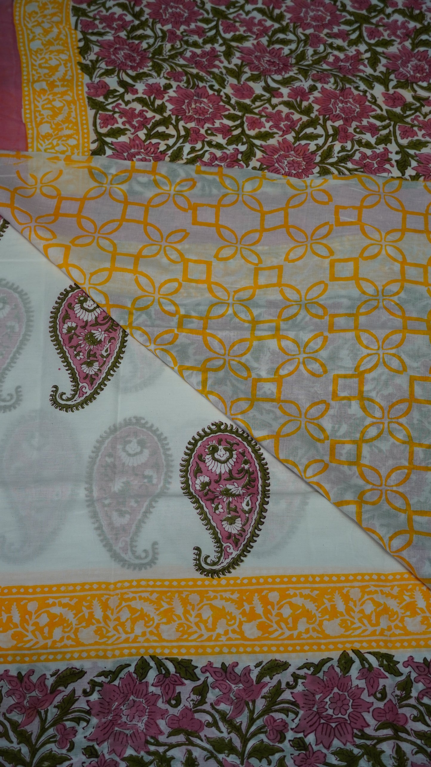 Mul Mul Cotton Saree Mango Print