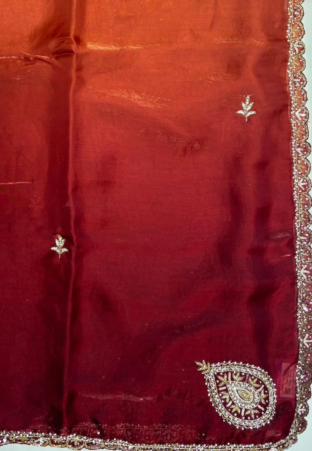 Designer Saree-Maroon