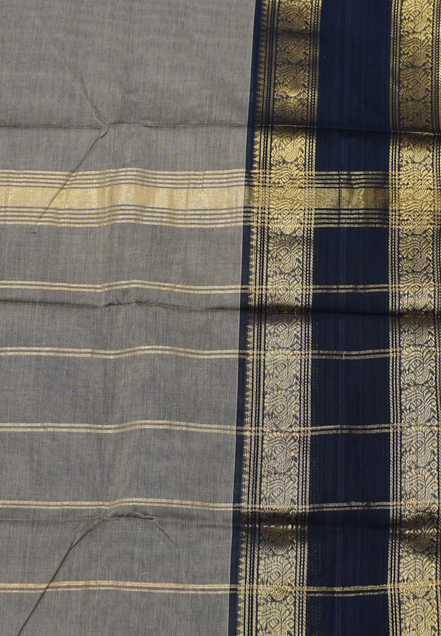 Chettinad Cotton Saree - Beige
