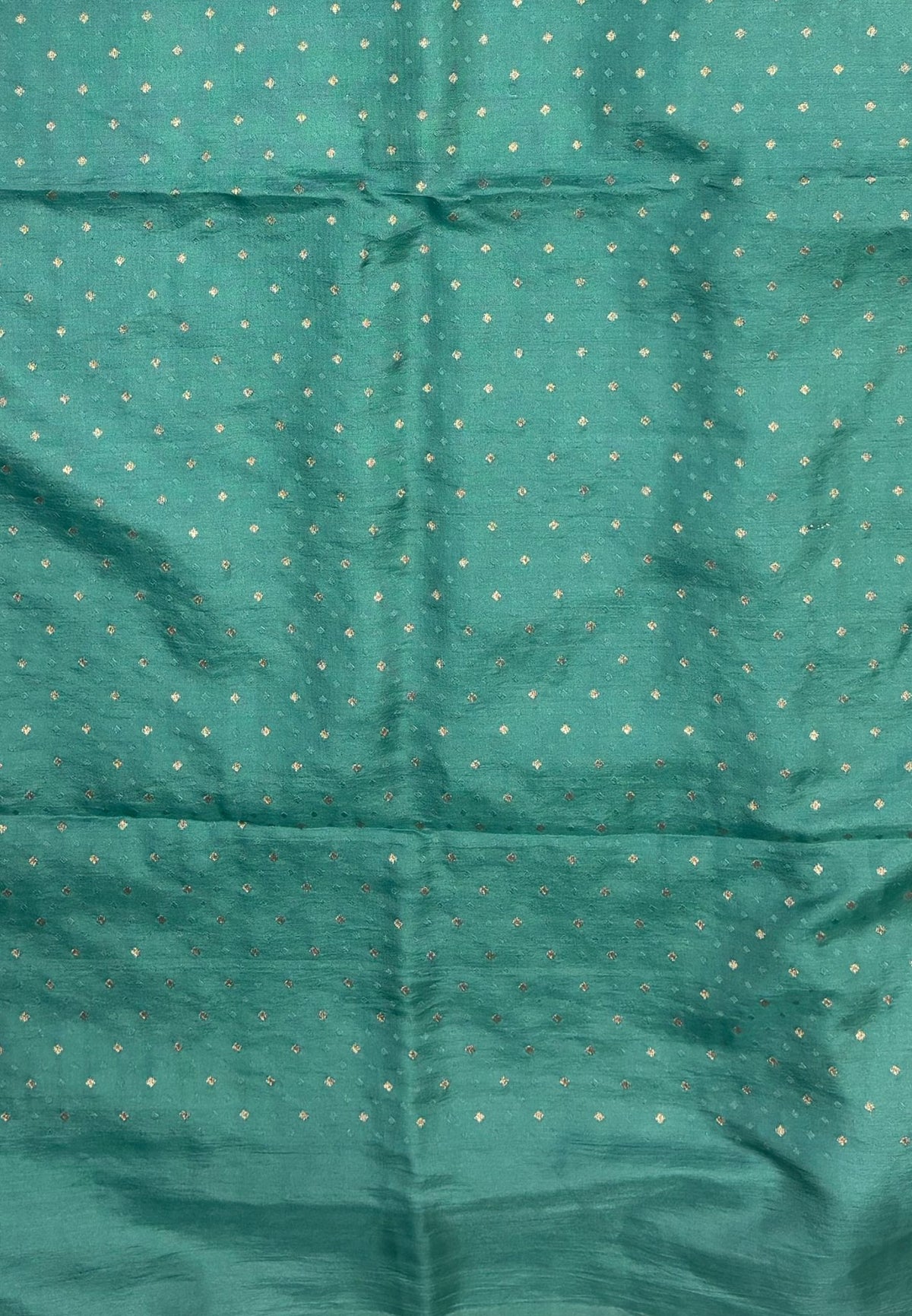 Gaji Silk Saree-Sea Green with Jumka Zari Butta