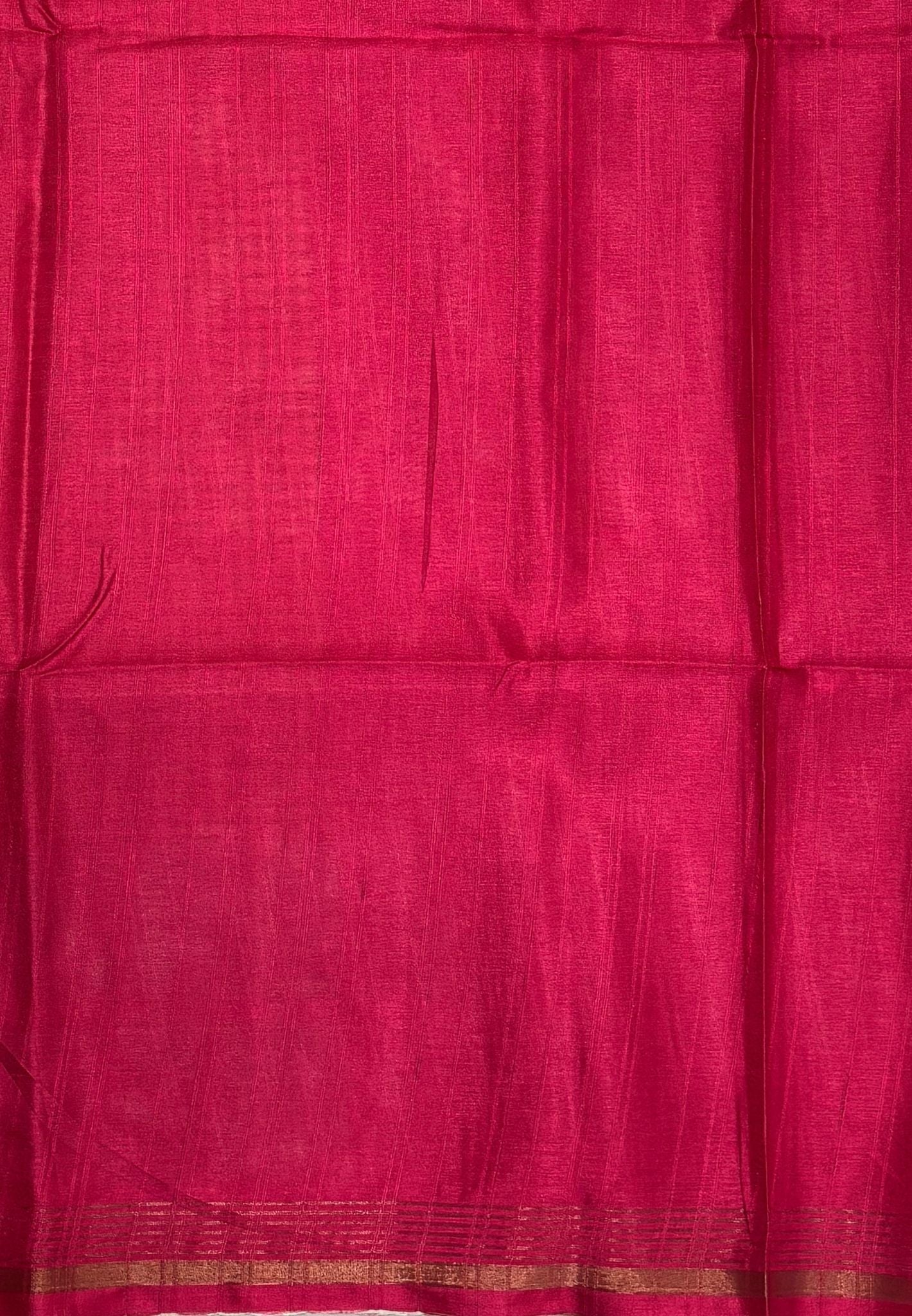 Semi Tussar Saree-Brown with Podi Kattam