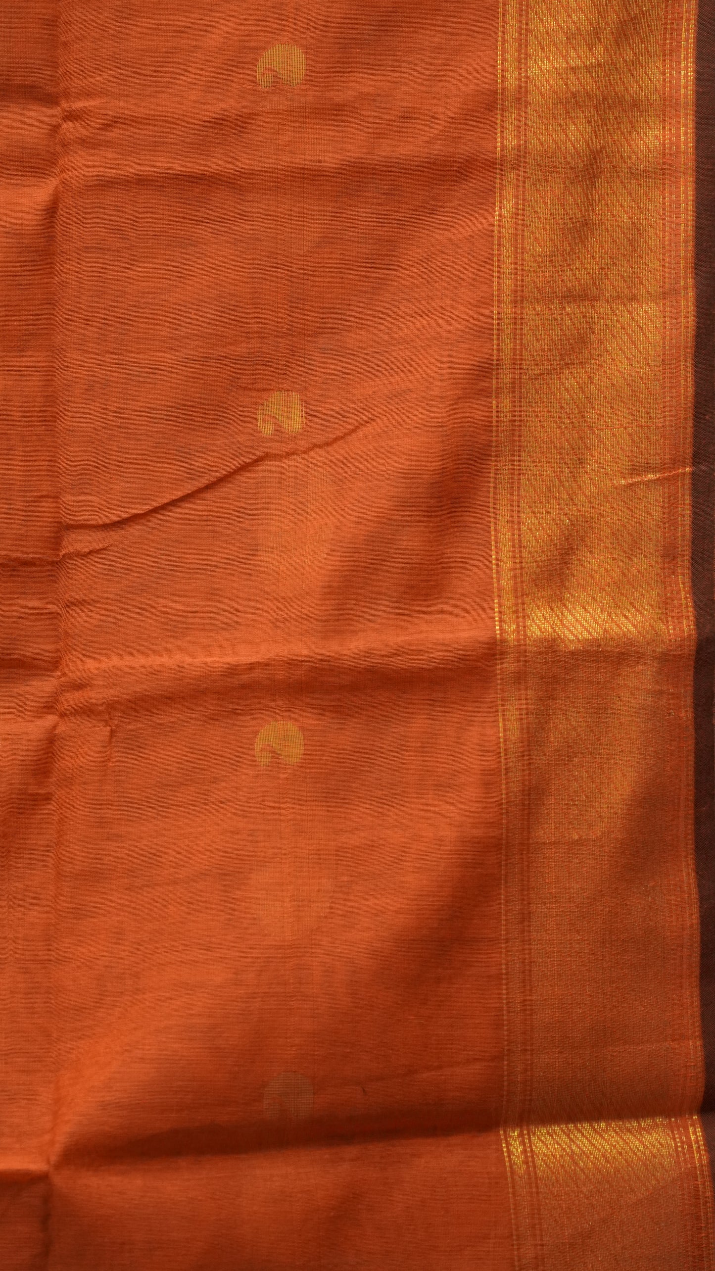 Maheswari Cotton Saree Manga Butta-Bottle Green