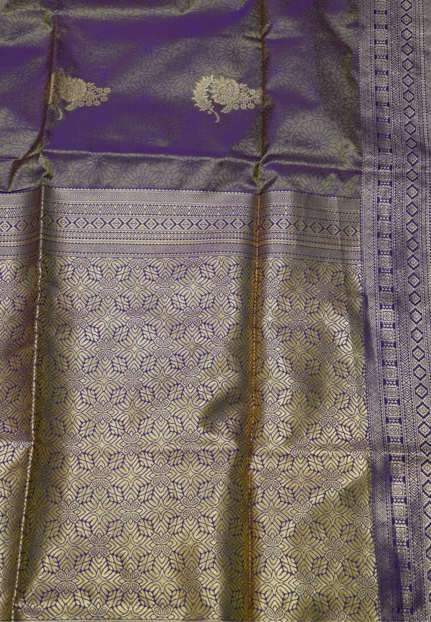 Semi Silk Saree-Golden Brown