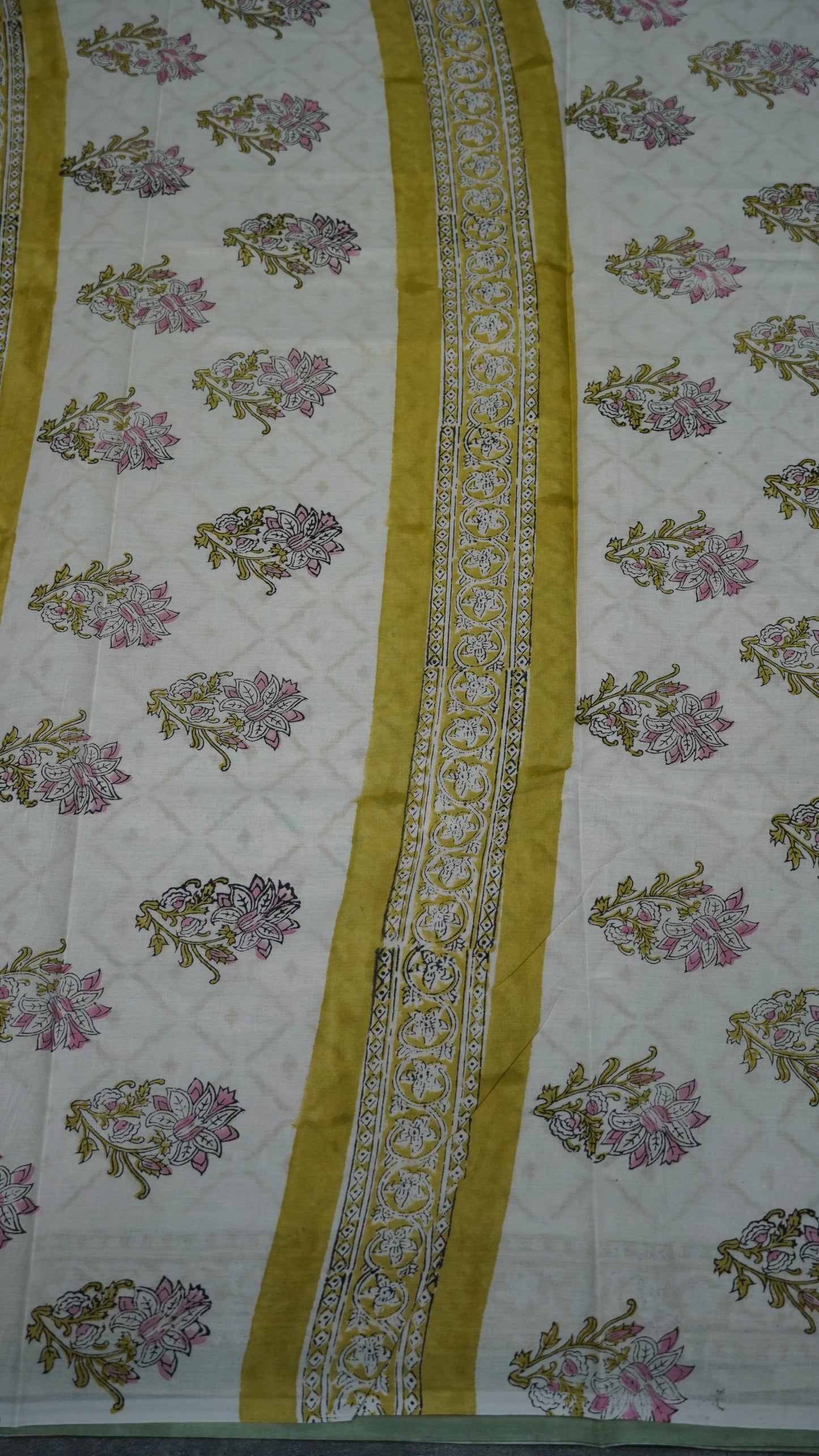 Mul Mul Cotton Saree Floral