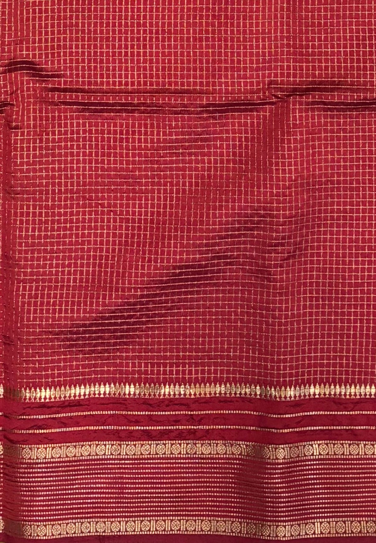 Mulberry Silk Saree-Light Green In Striped Zari With Contrast Border