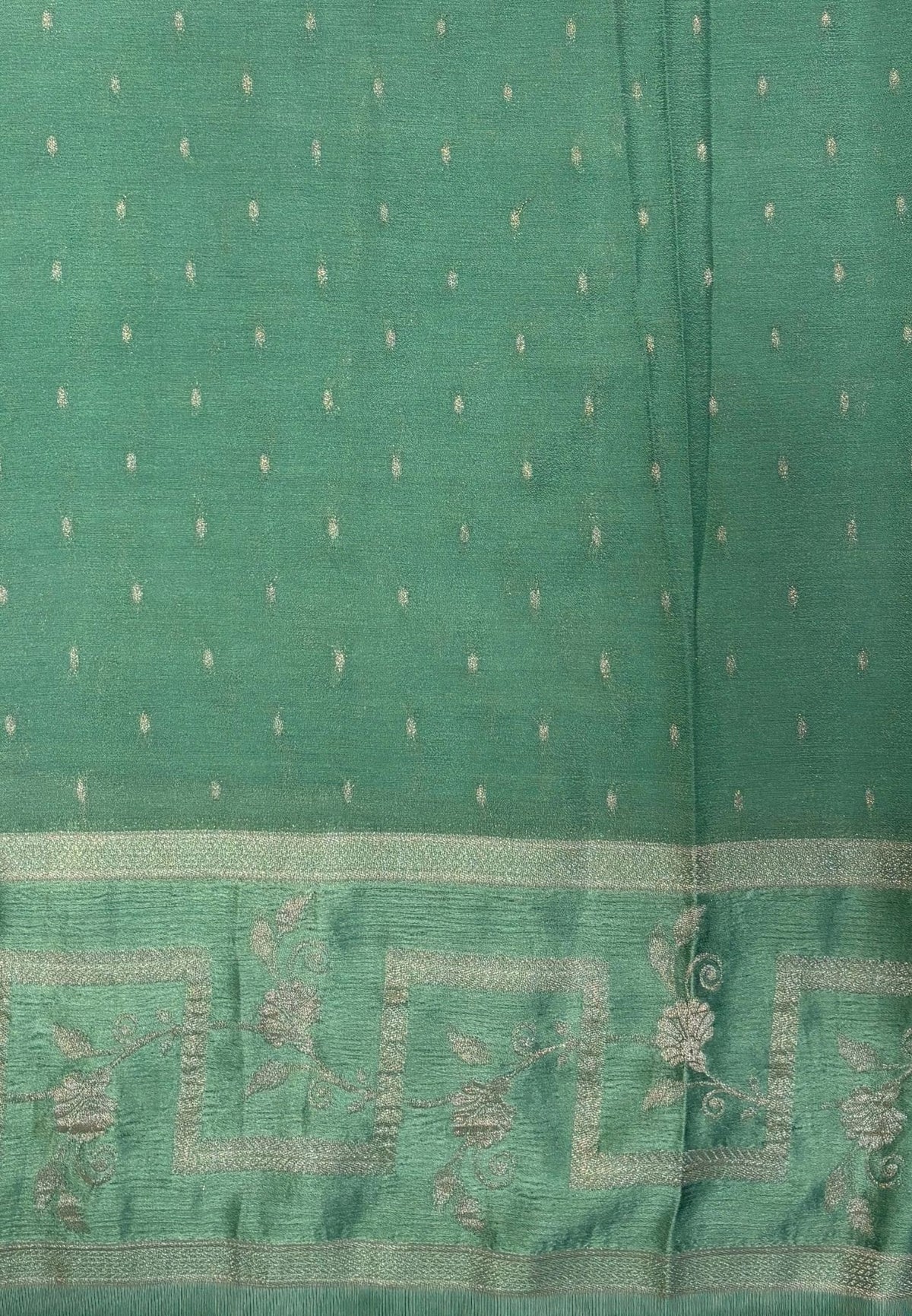 Banarasi Brocade Silk Saree-Red with Contrast Border