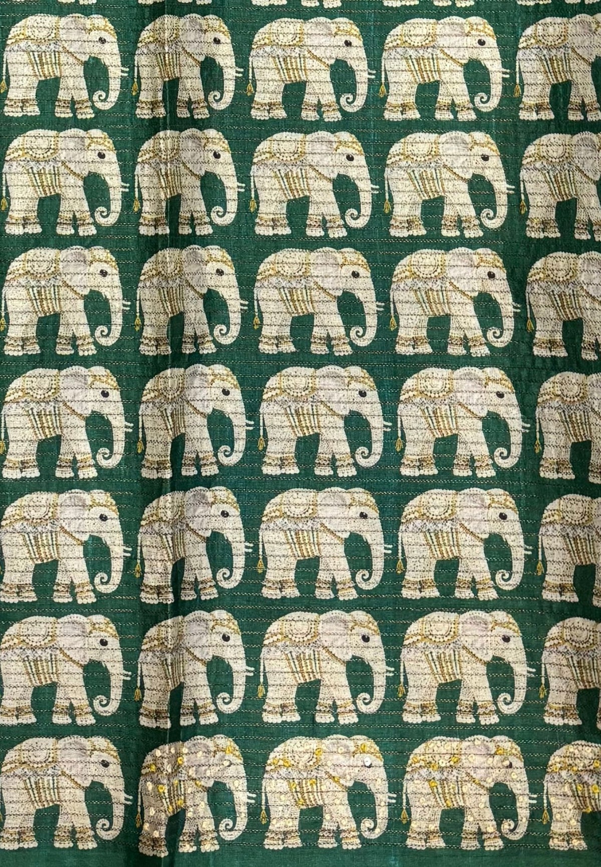 Tussar Saree-Violet In Elephant Motif Border