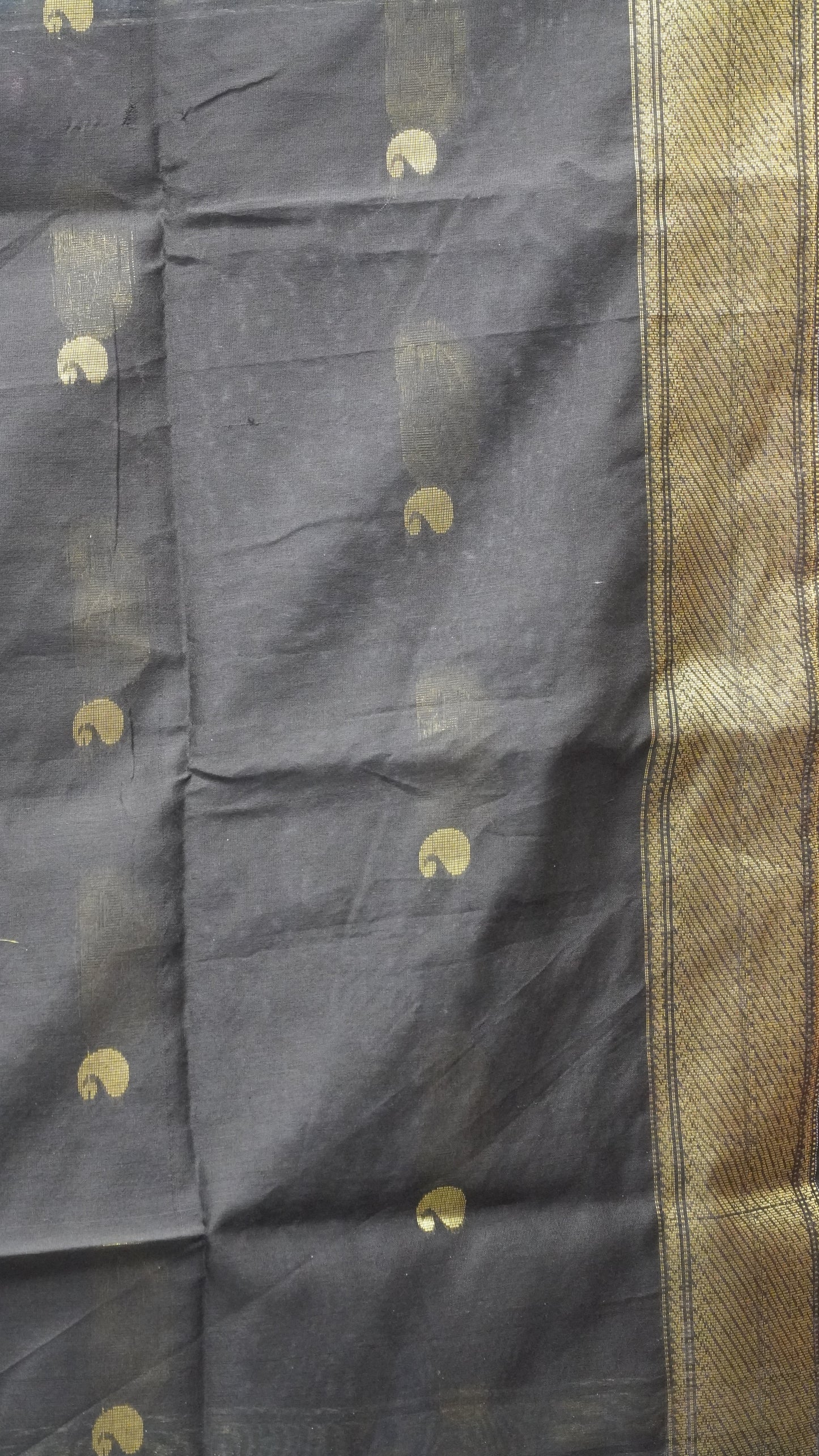 Maheswari Cotton Saree Manga Butta-Blue