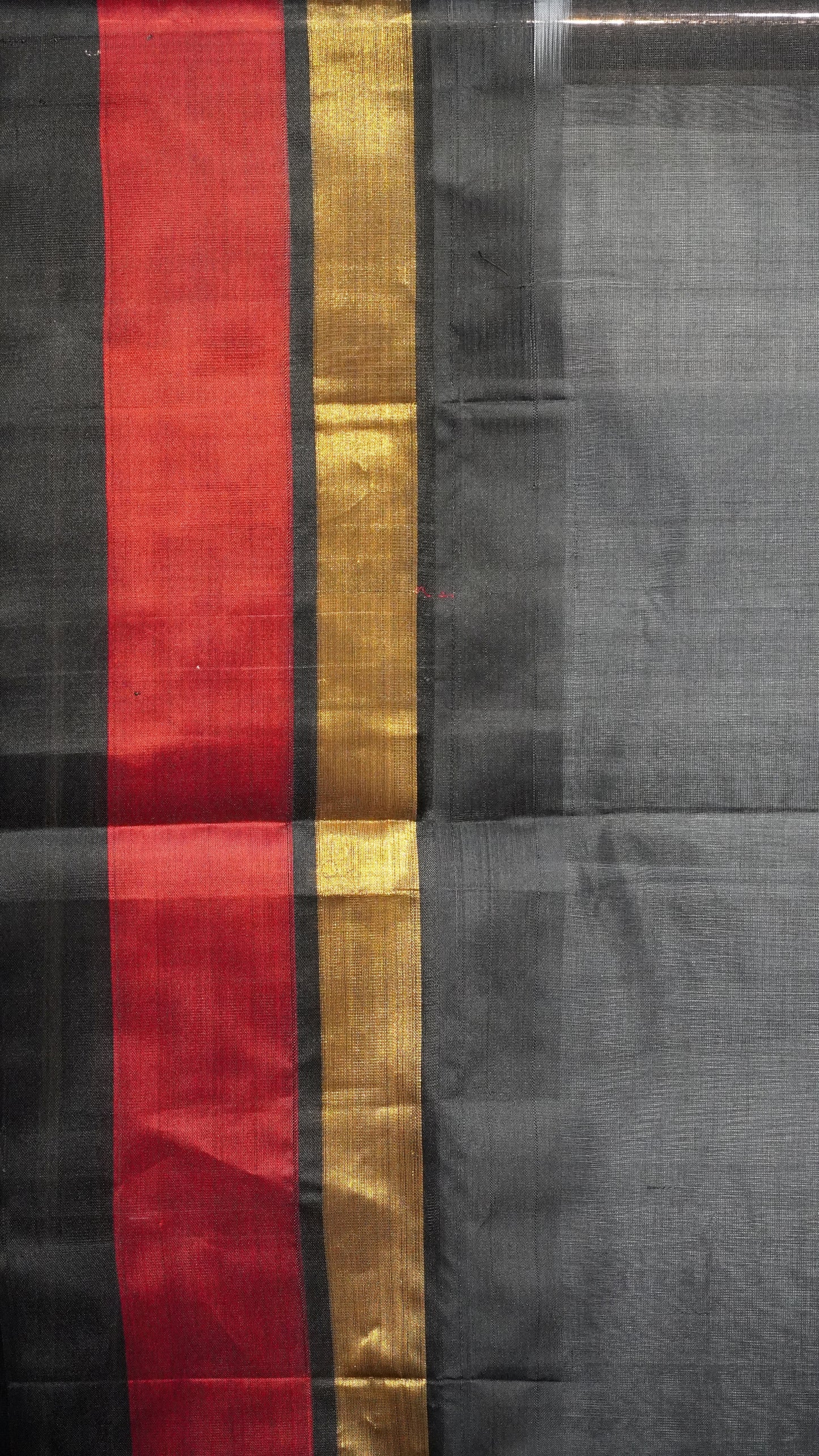 Silk Cotton Saree Kadhi Grey