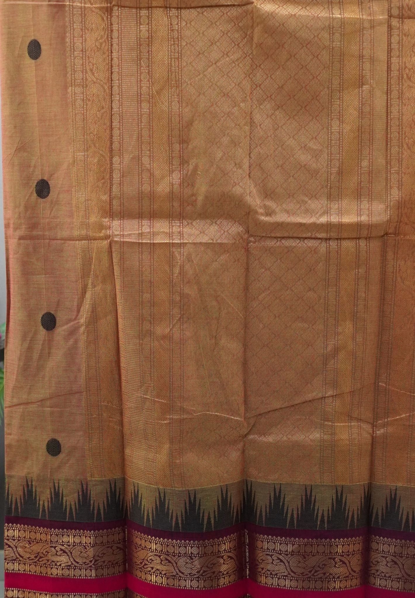 Chettinad Cotton Saree-Pinkish Green