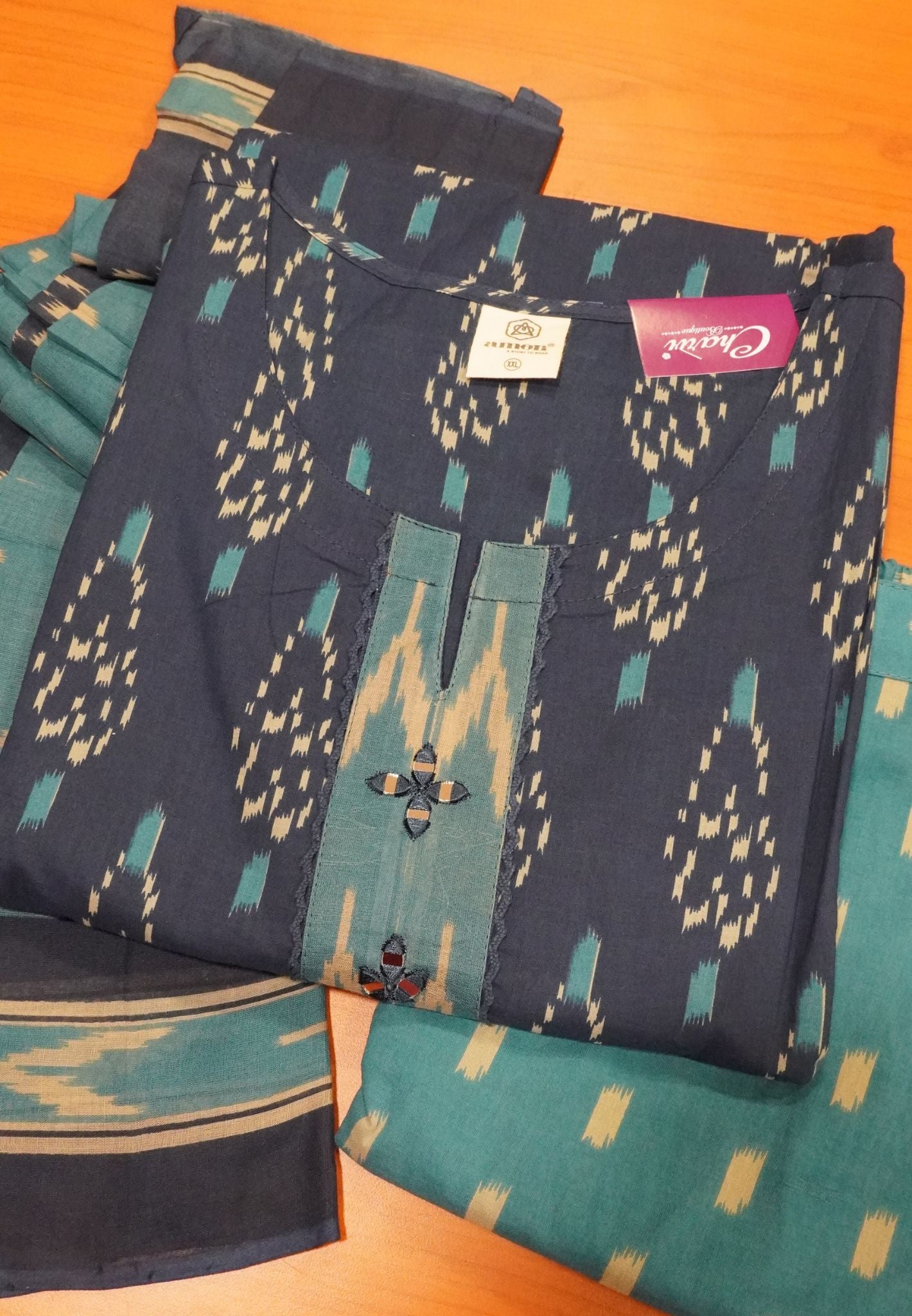 3 Pcs Kurti Set