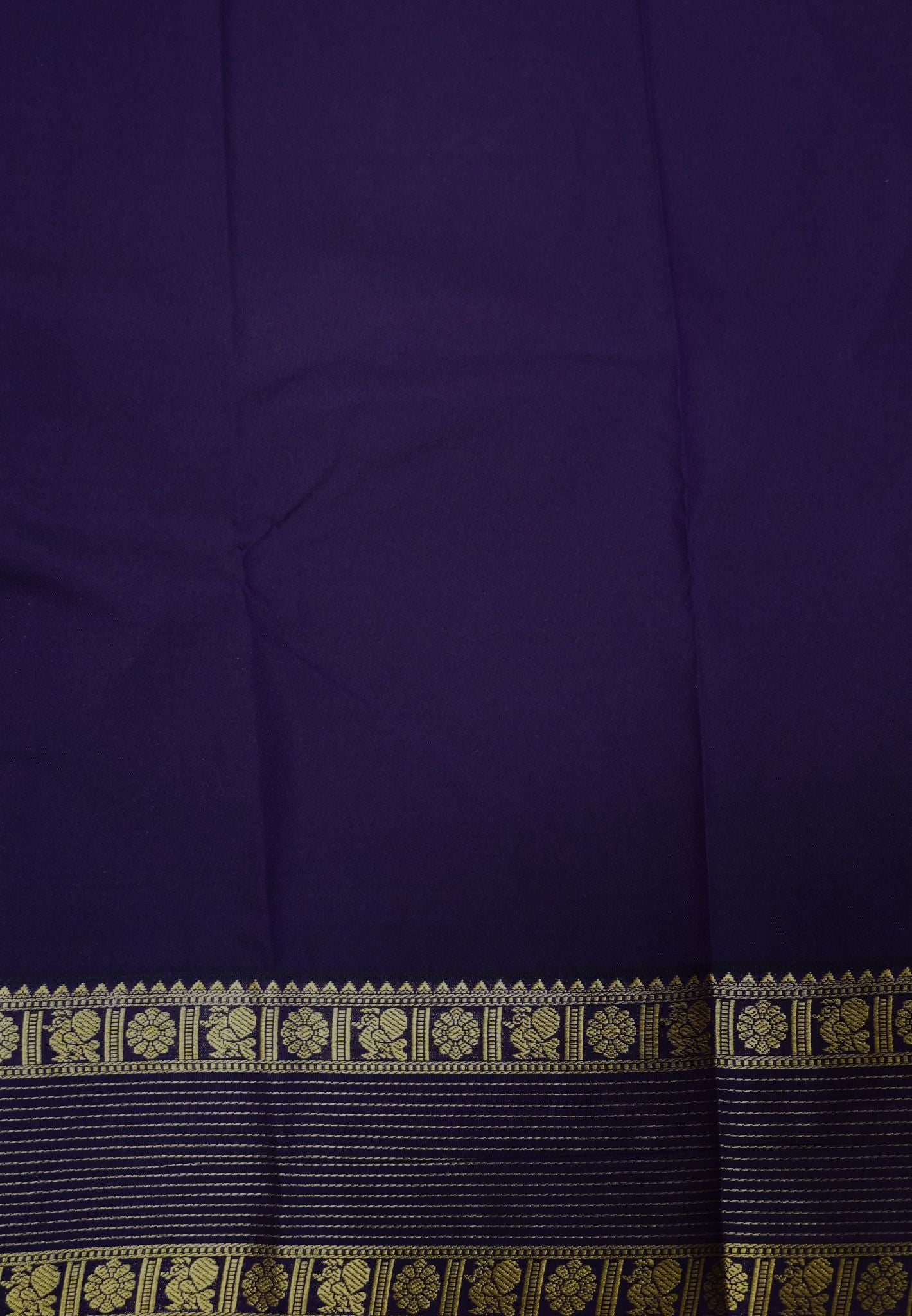 Semi Silk Saree-Cream with Contrast Zari Border