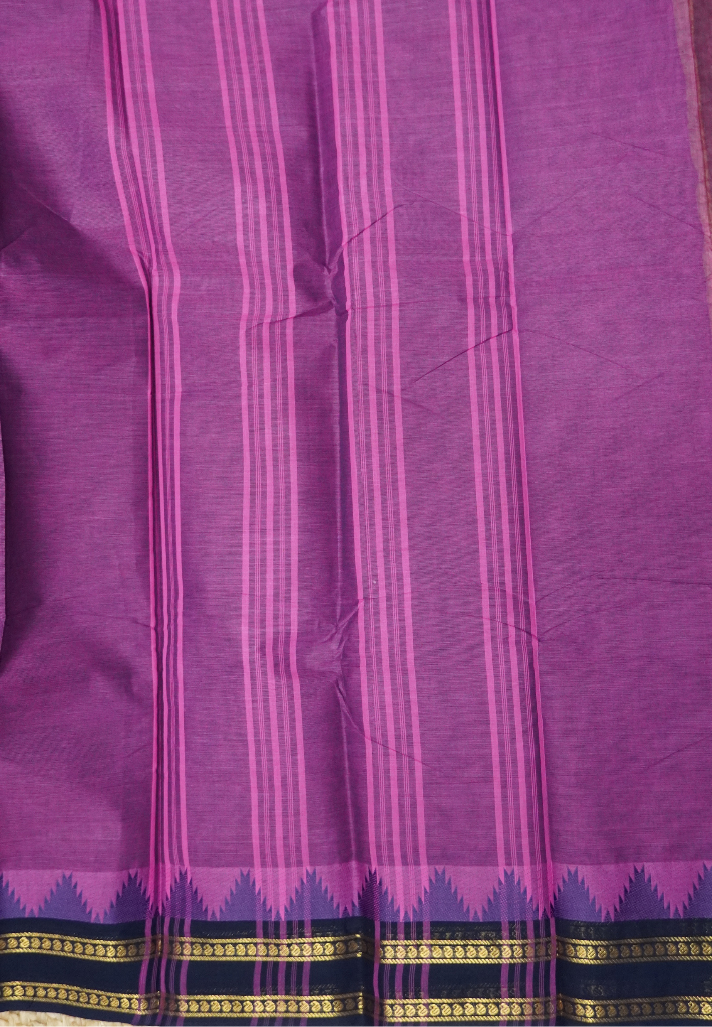Chettinadu Cotton Saree-Purple