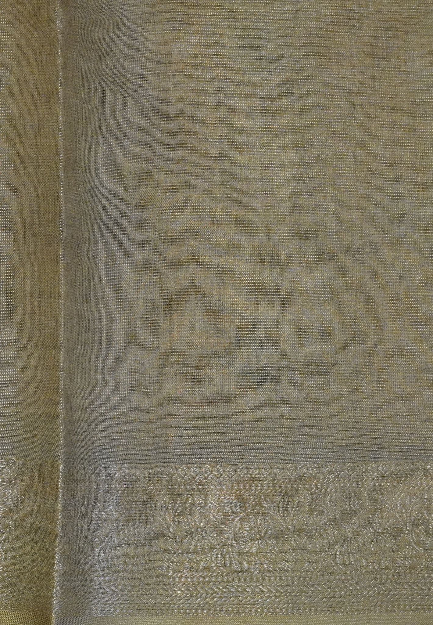 Tissue Kota Saree-Mehndi