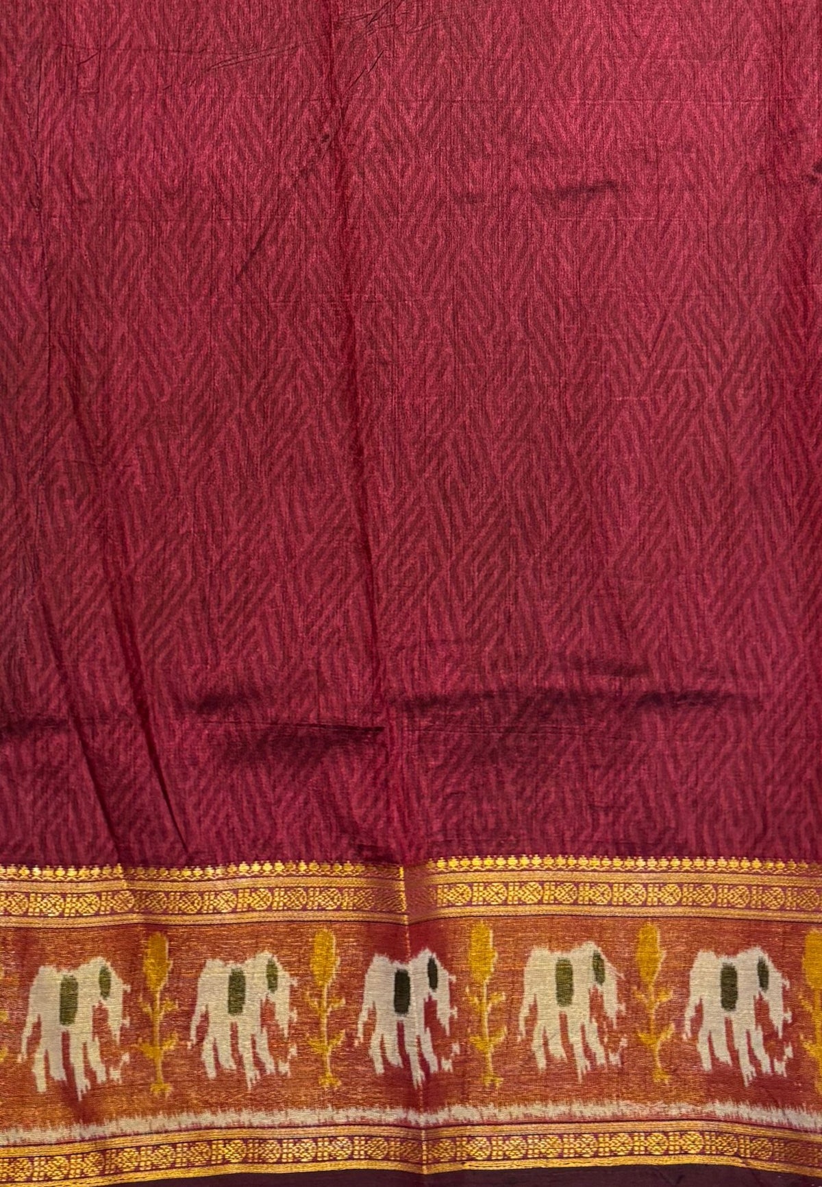Semi Patola Saree –Black in Bandhini Pattern