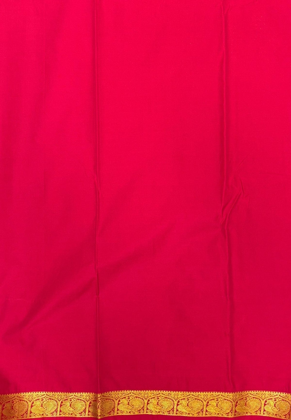 Budget Kanchipuram Saree-Magenta Purple with Small Zari Border