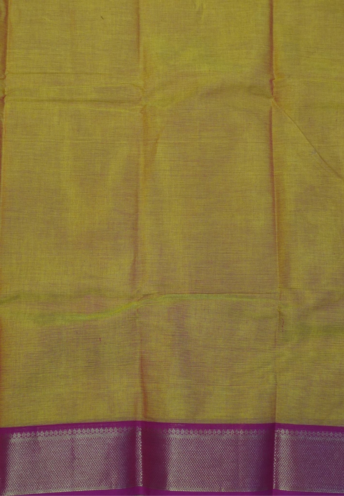 Chettinadu Cotton Saree-Mango Yellow with Rani Pink Border